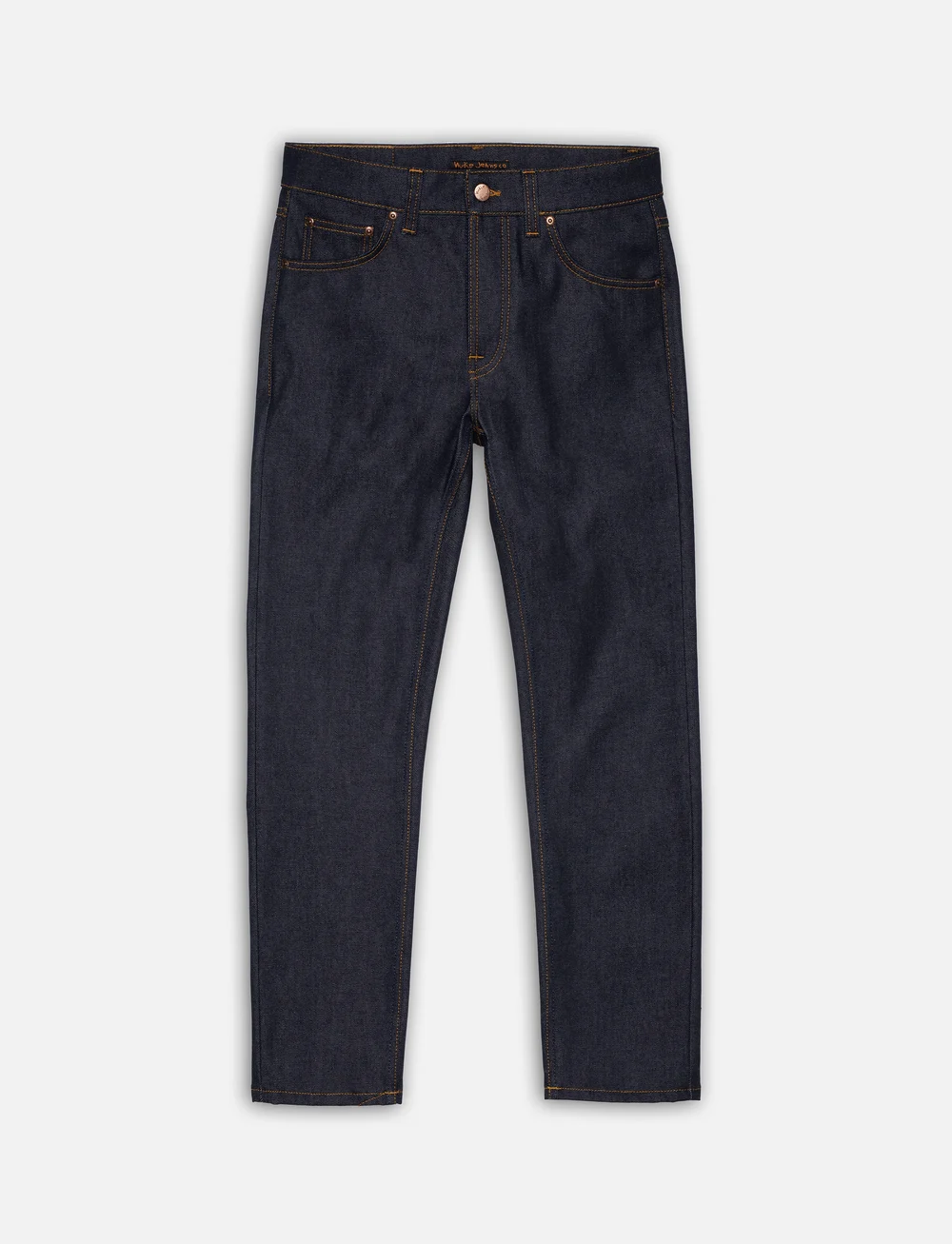 Nudie Jeans - Solid Ollie Dry Abyss - kitsad teksad - dry abyss - 5