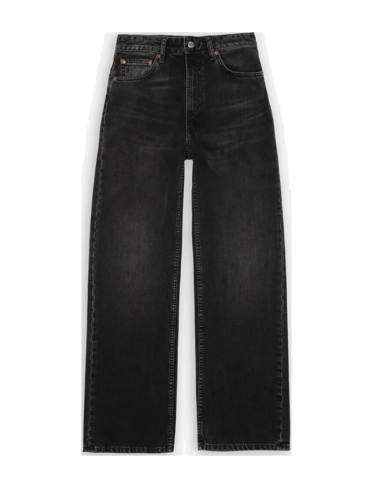 Nudie Jeans Clean Eileen Black Crosshatch - Džinsai - BLACK CROSSHATCH / black