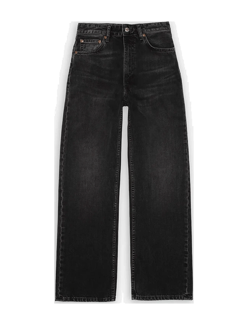 Nudie Jeans - Clean Eileen Black Crosshatch - sirge säärega teksad - black crosshatch - 1