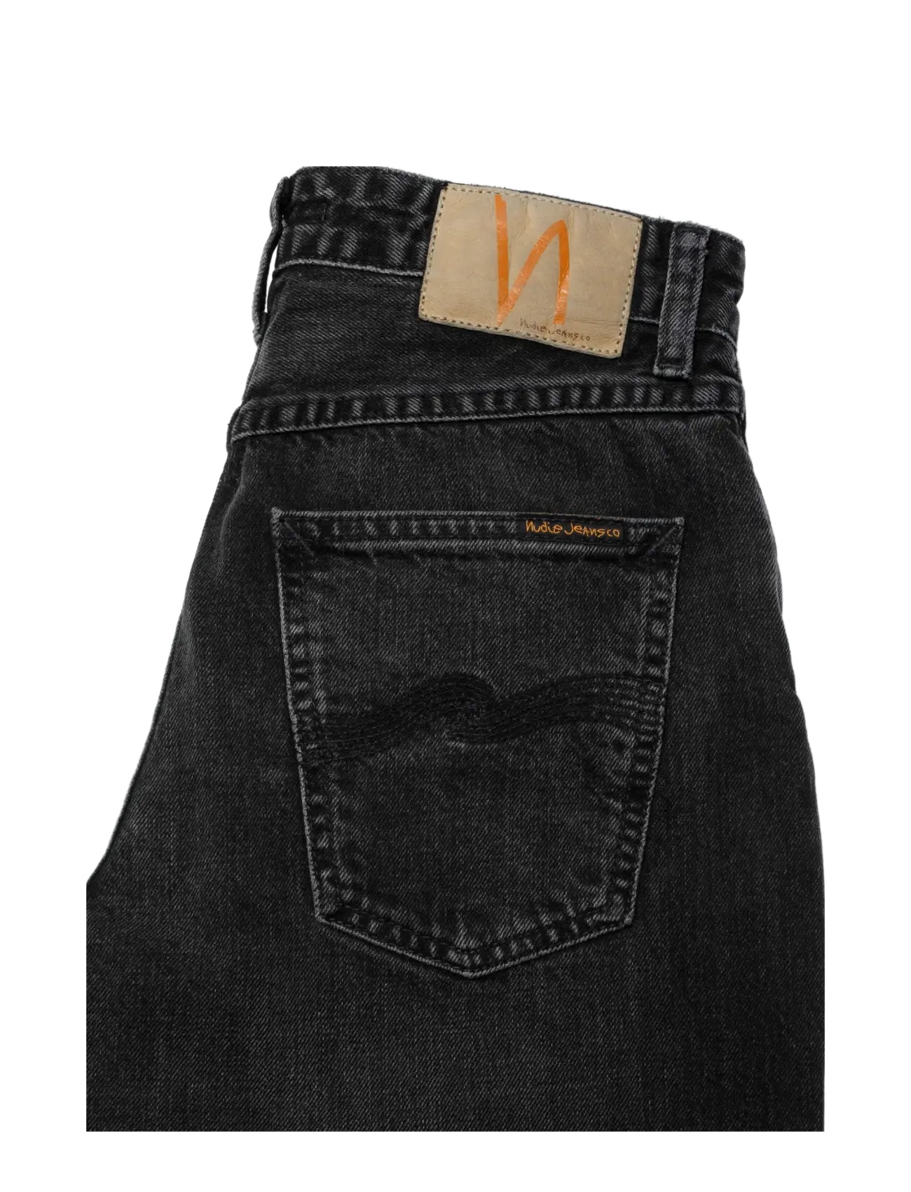 Nudie Jeans - Clean Eileen Black Crosshatch - straight jeans - black crosshatch - 3