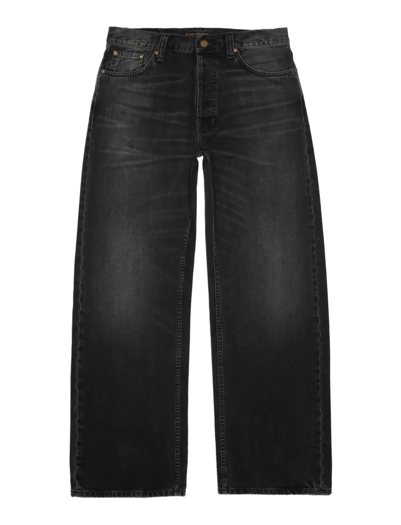 Nudie Jeans Loud Larry Black Storm - Clothing - BLACK STORM / black
