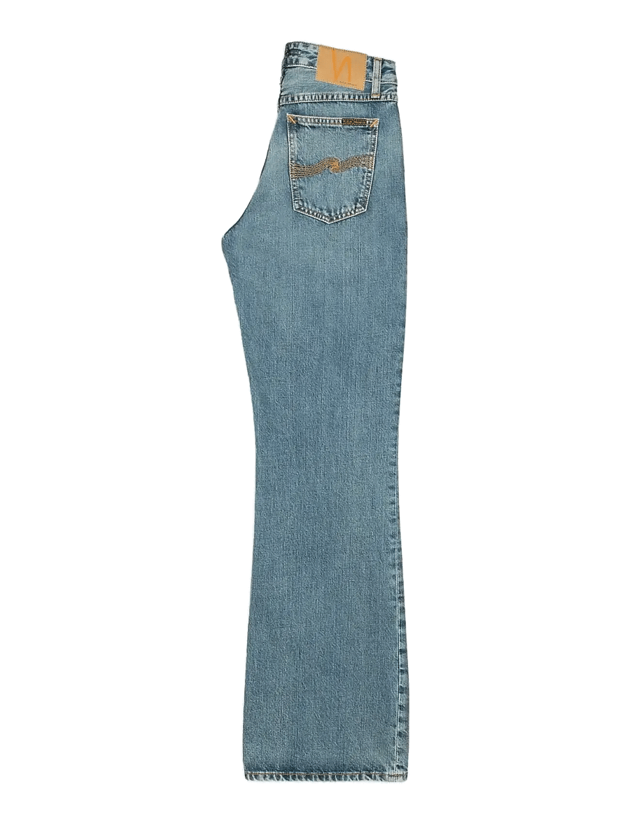 Nudie Jeans - Dusty Dee Streaky Wash - hosen mit weitem bein - streaky wash - 2
