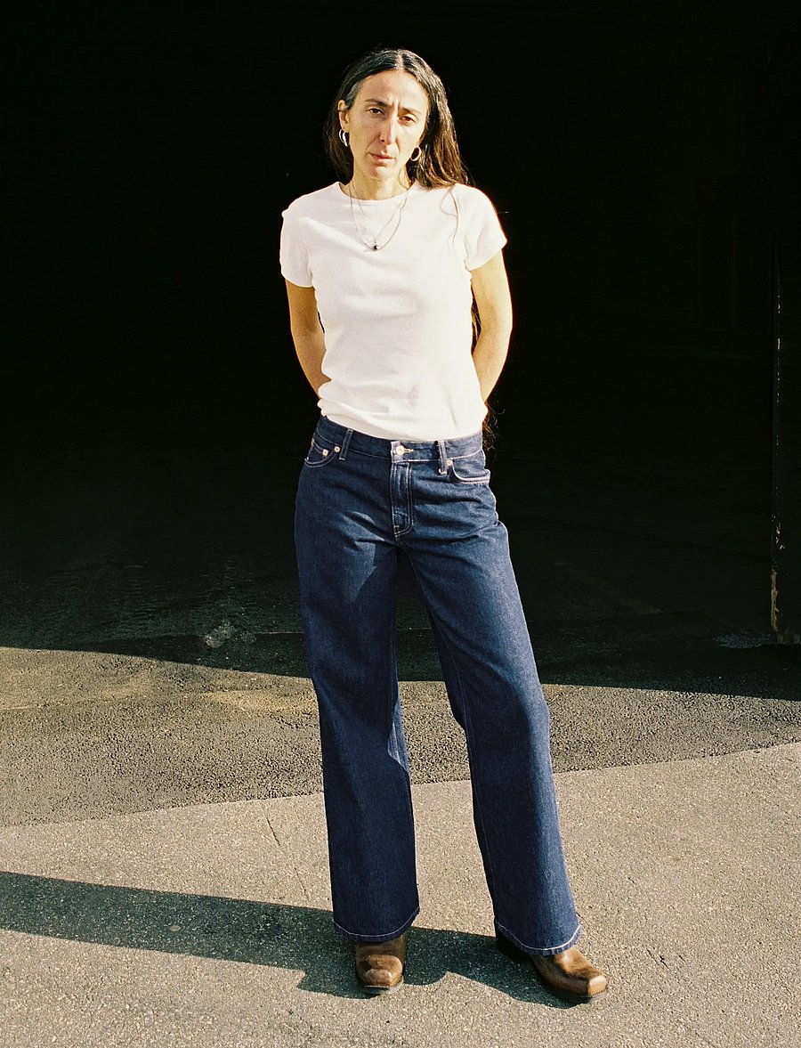 Nudie Jeans - Wide Heidi Classic Blue - hosen mit weitem bein - classic blue - 3