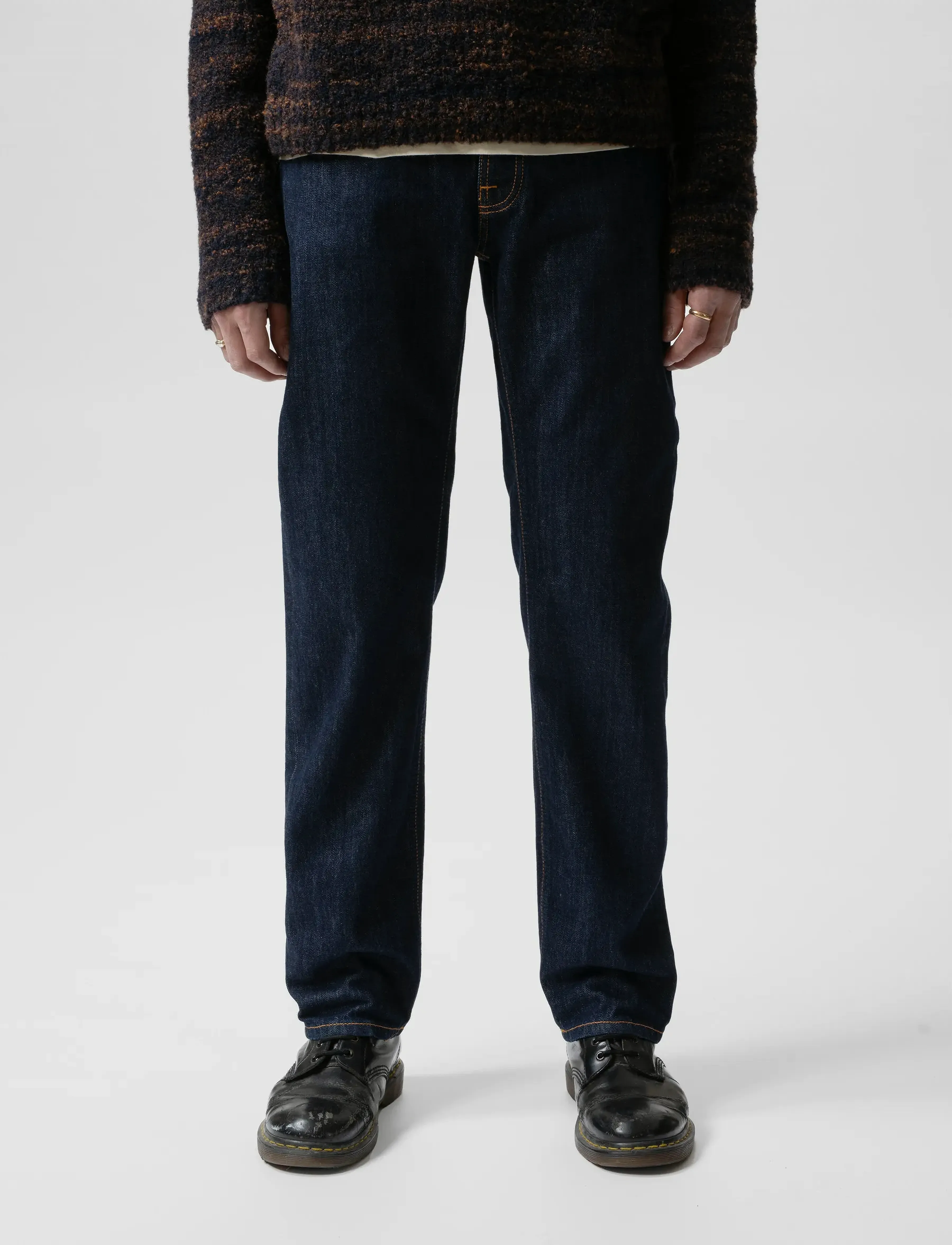 Nudie Jeans Rad Rufus Blue One Wash, W33 x 30, Jeans, Marineblau - Regular, Männerswear