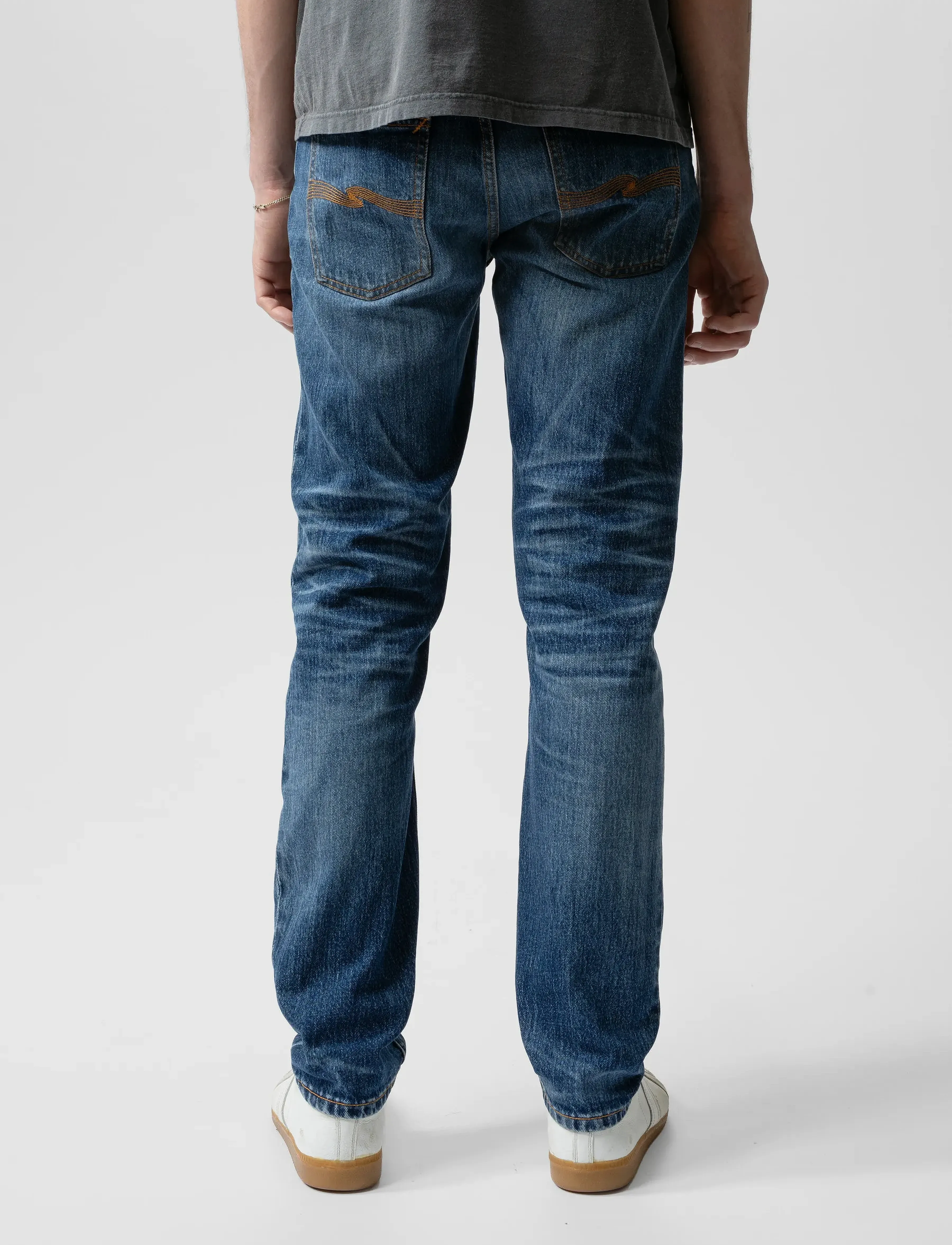 Nudie Jeans - Solid Ollie Life Tracks - kitsad teksad - life tracks - 3