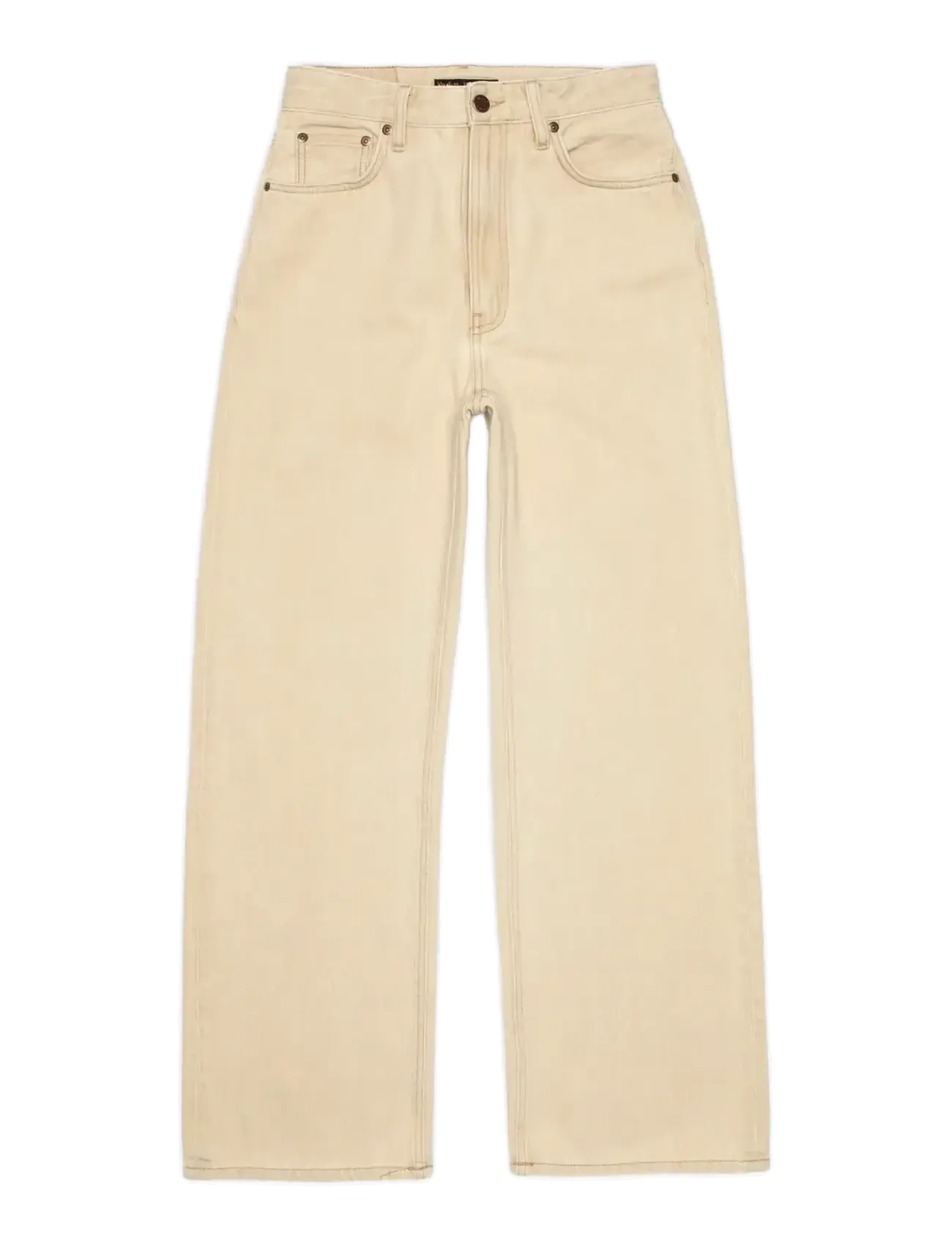 Nudie Jeans Clean Eileen Pale Sun - Tøj - PALE SUN / cream