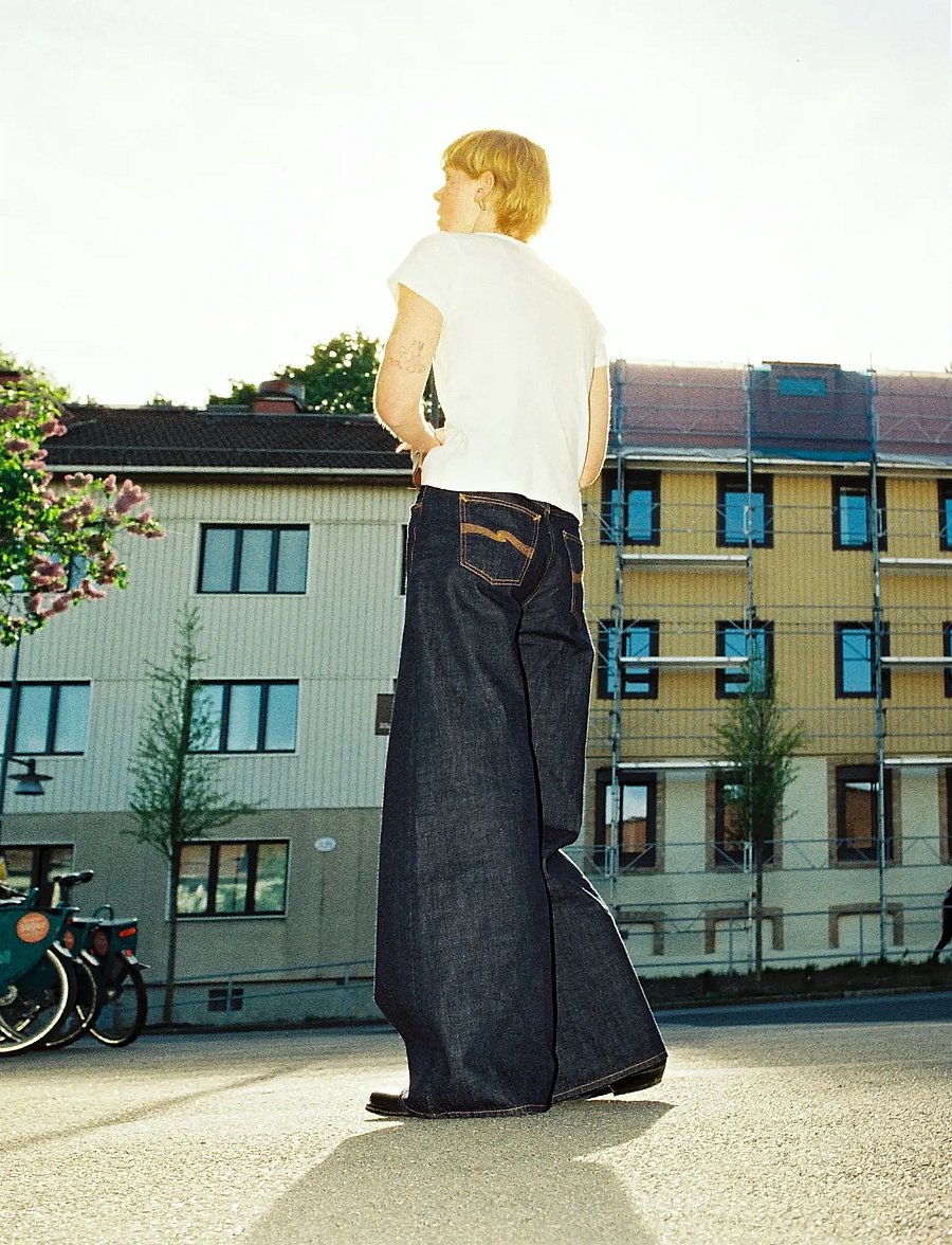 Nudie Jeans - Sonic Sue One Wash - hosen mit weitem bein - one wash - 0