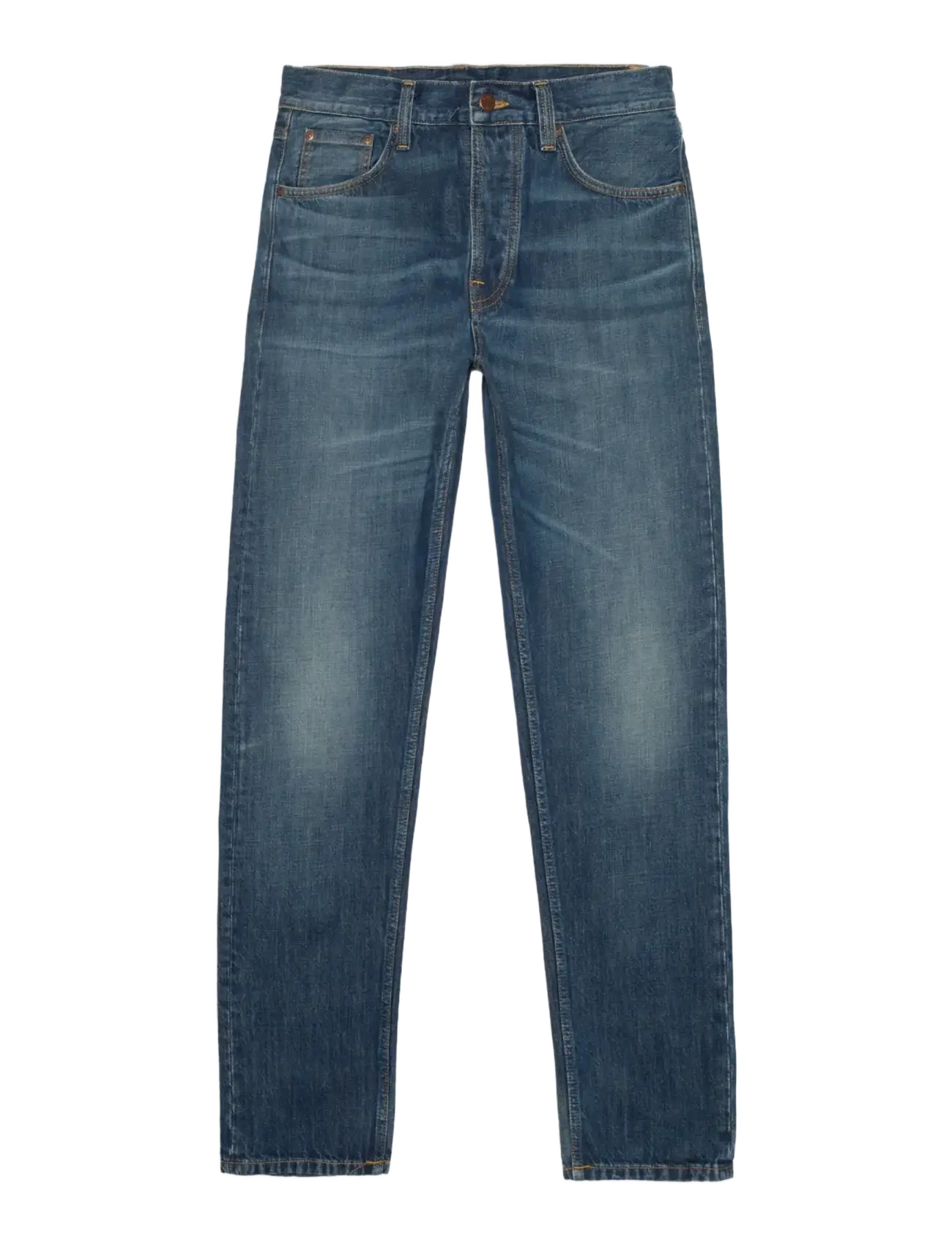 Nudie Jeans Steady Eddie Ii Indigo Dew, 28 x 32, Jeans, Blau - Regular, Männerswear