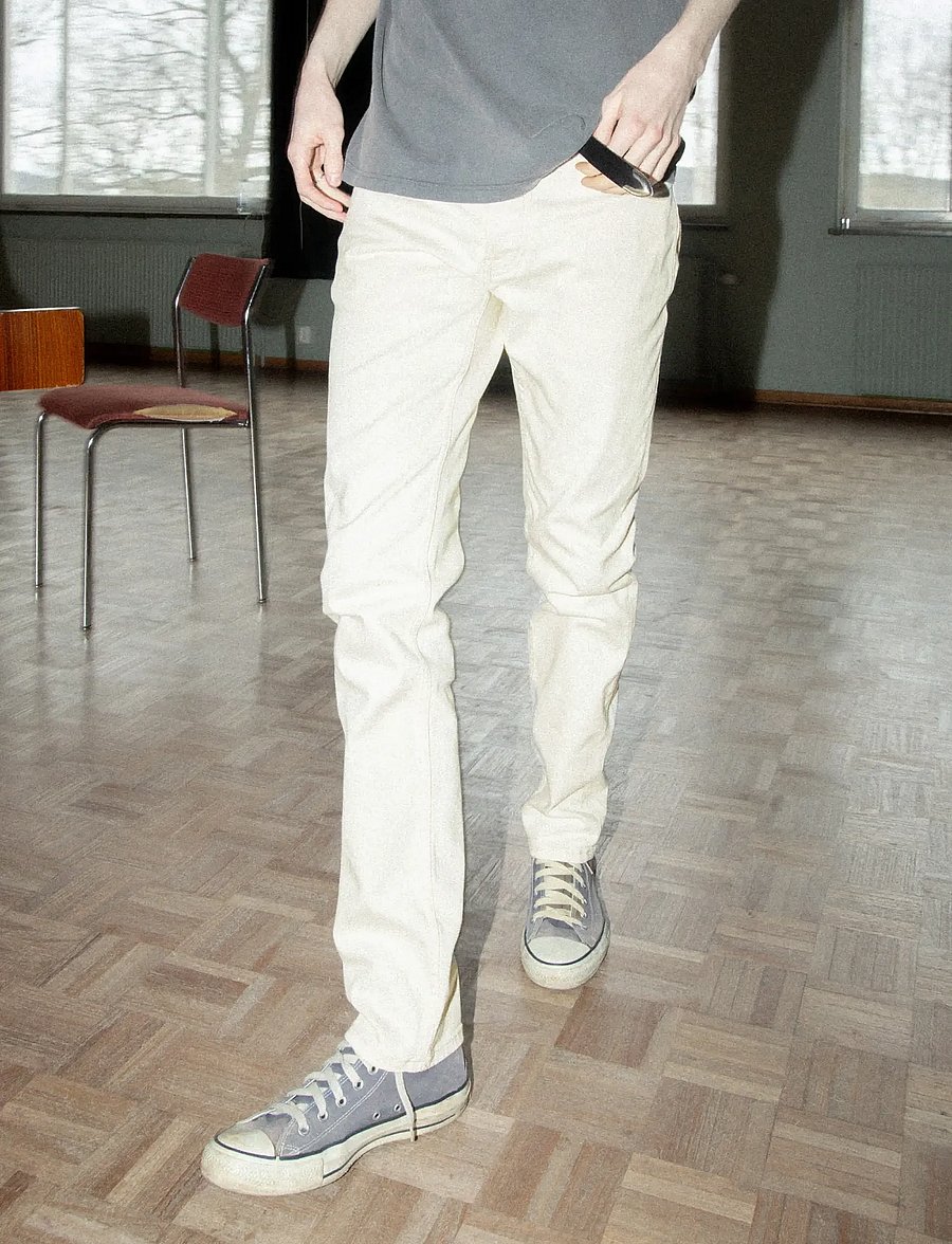 Nudie Jeans - Solid Ollie Everivory - slim jeans - everyivory - 0