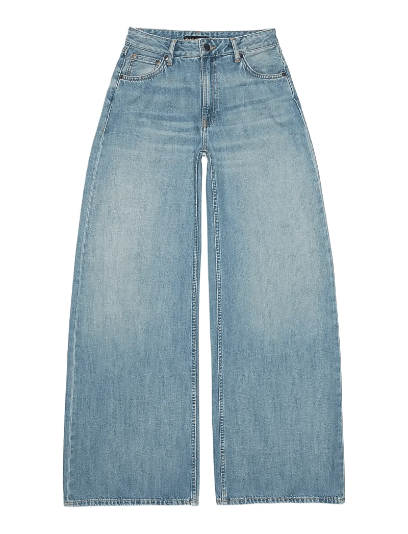 Nudie Jeans - Sonic Sue Blue Wave - hosen mit weitem bein - blue wave - 1
