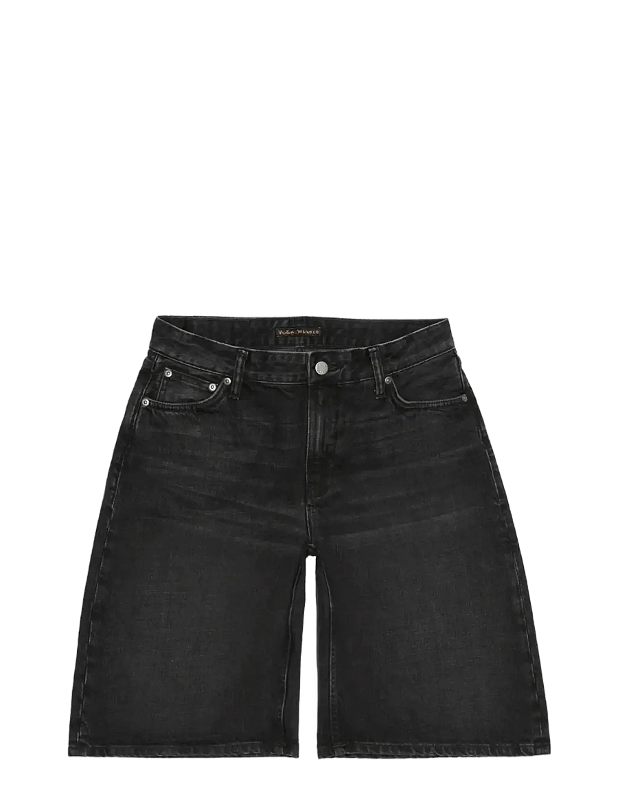 Nudie Jeans - Meja Denim Shorts Night Dune Black - jorty - black - 0