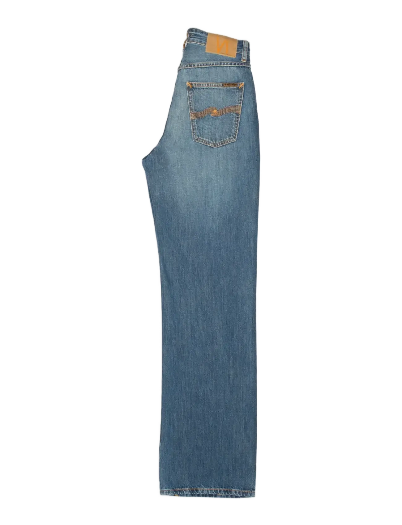 Nudie Jeans - Clean Eileen Rust River - hosen mit weitem bein - rust river - 1