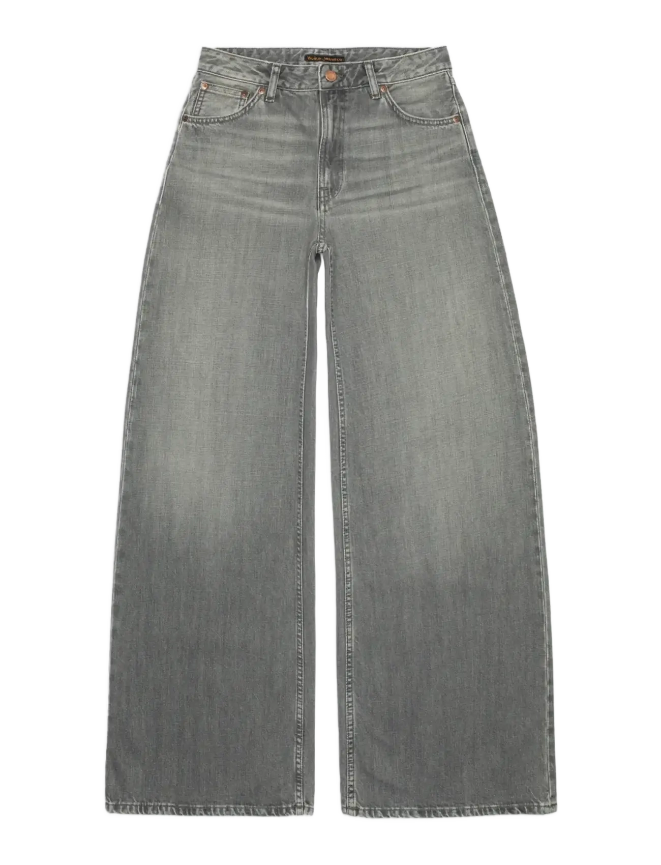 Nudie Jeans - Sonic Sue Foggy Grey - wide leg jeans - foggy grey - 1