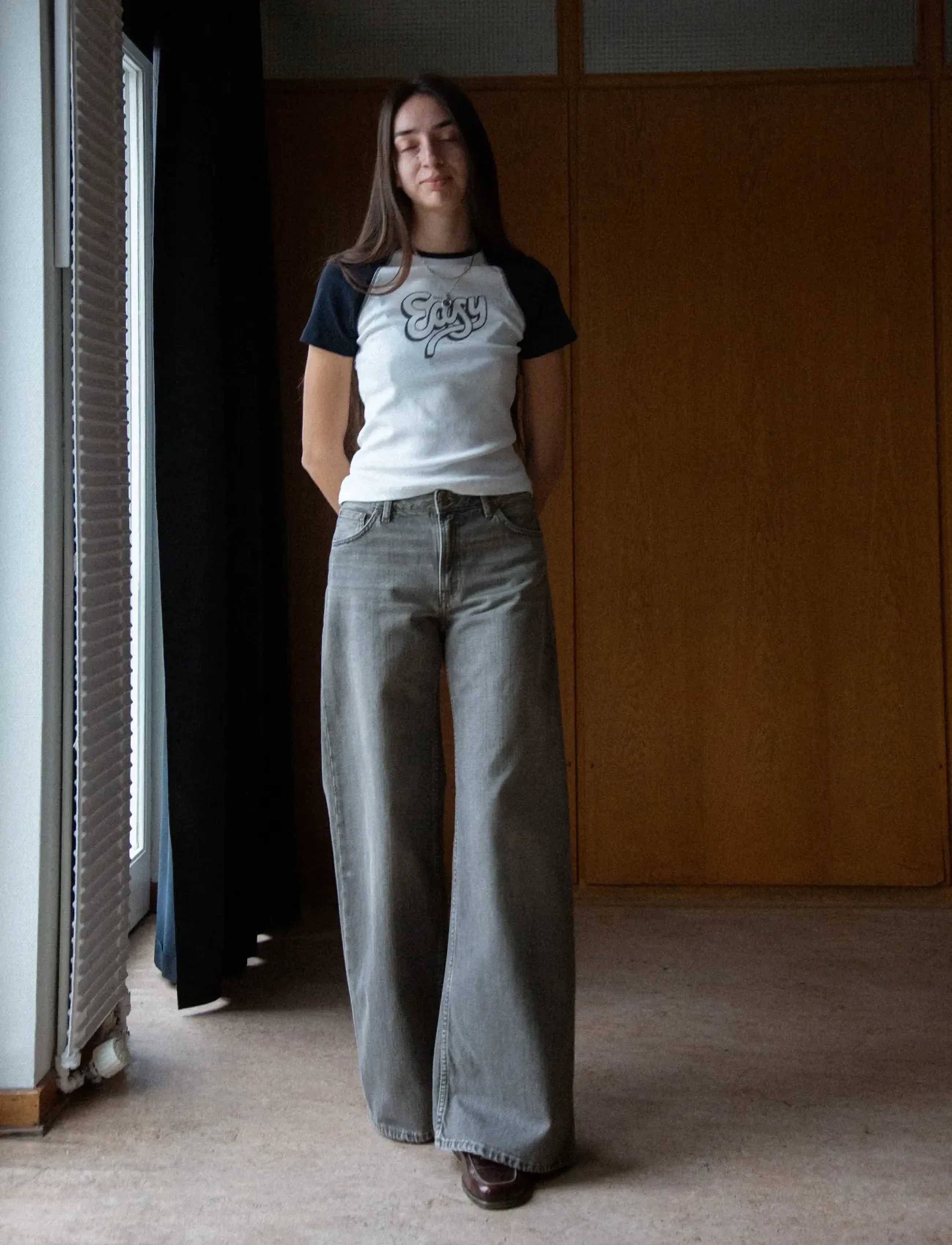 Nudie Jeans Sonic Sue Foggy Grey - Transitional Layering - FOGGY GREY / grey