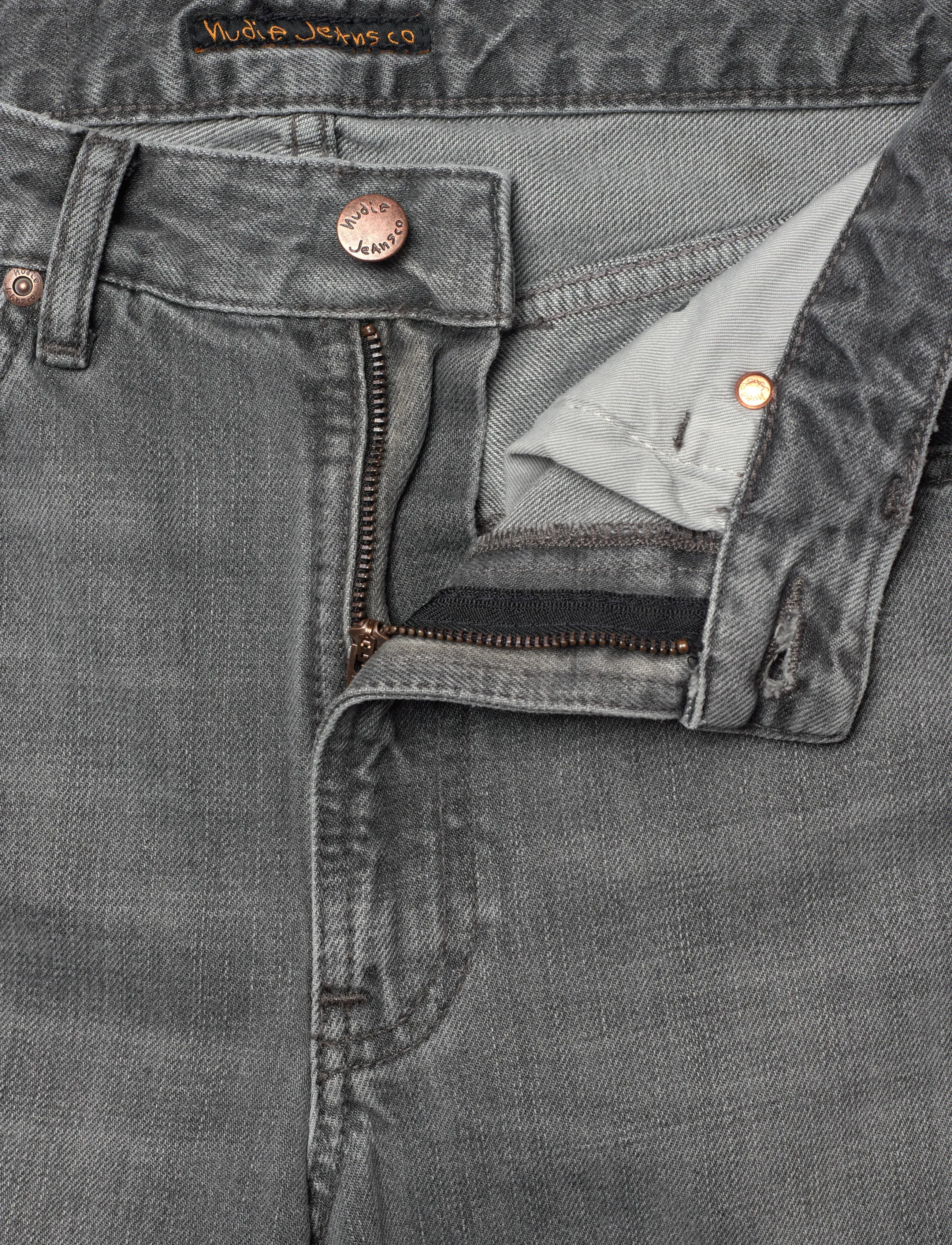 Nudie Jeans - Clean Eileen Foggy Grey - hosen mit weitem bein - foggy grey - 3