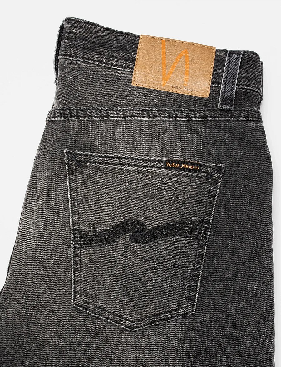 Nudie Jeans - Solid Ollie Black Mist - black mist - 2