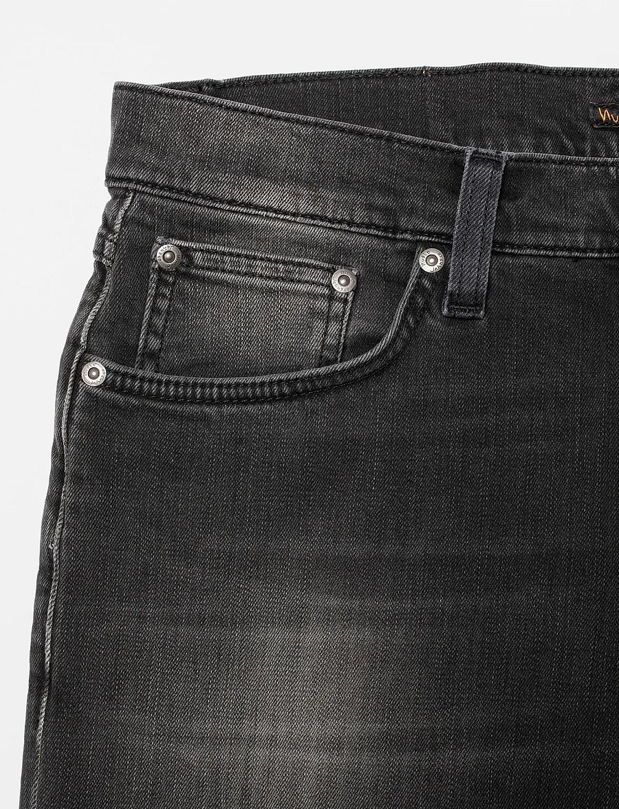 Nudie Jeans - Solid Ollie Black Mist - black mist - 3