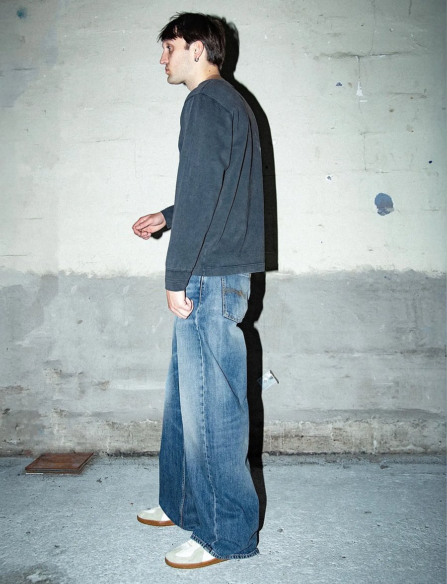Nudie Jeans - Loud Larry Gravel Stone - gravel stone - 3