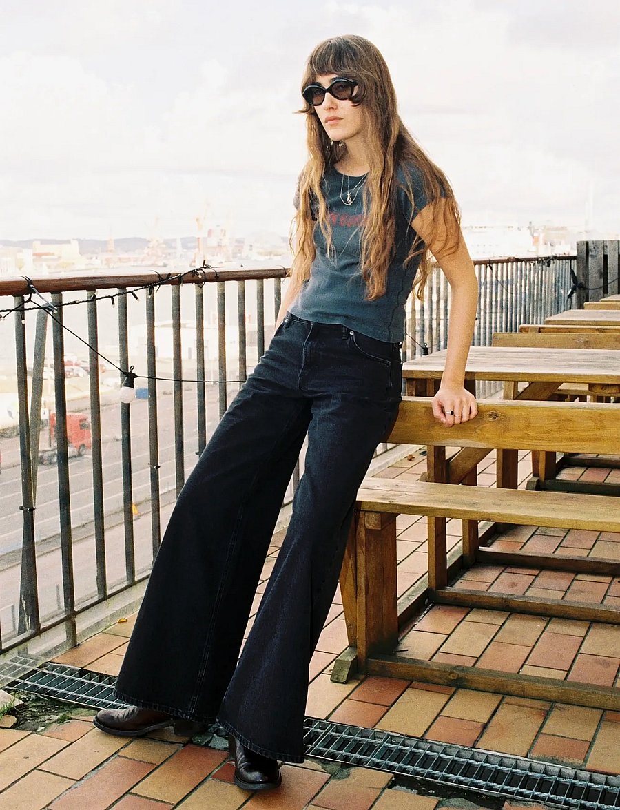 Nudie Jeans - Sonic Sue Friendly Black - vida jeans - friendly black - 0