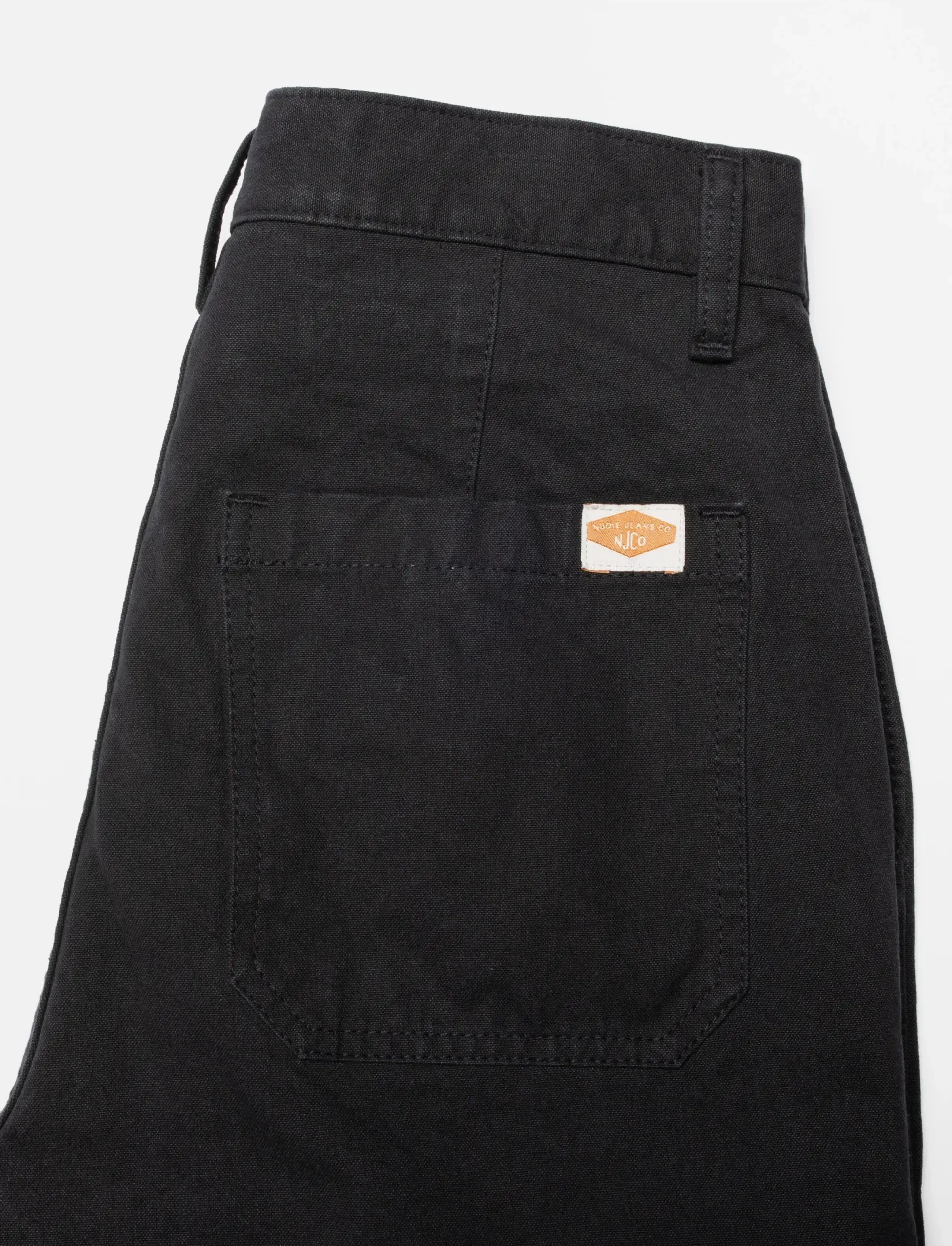 Nudie Jeans - Wendy Pants Duck Canvas Black - black - 4