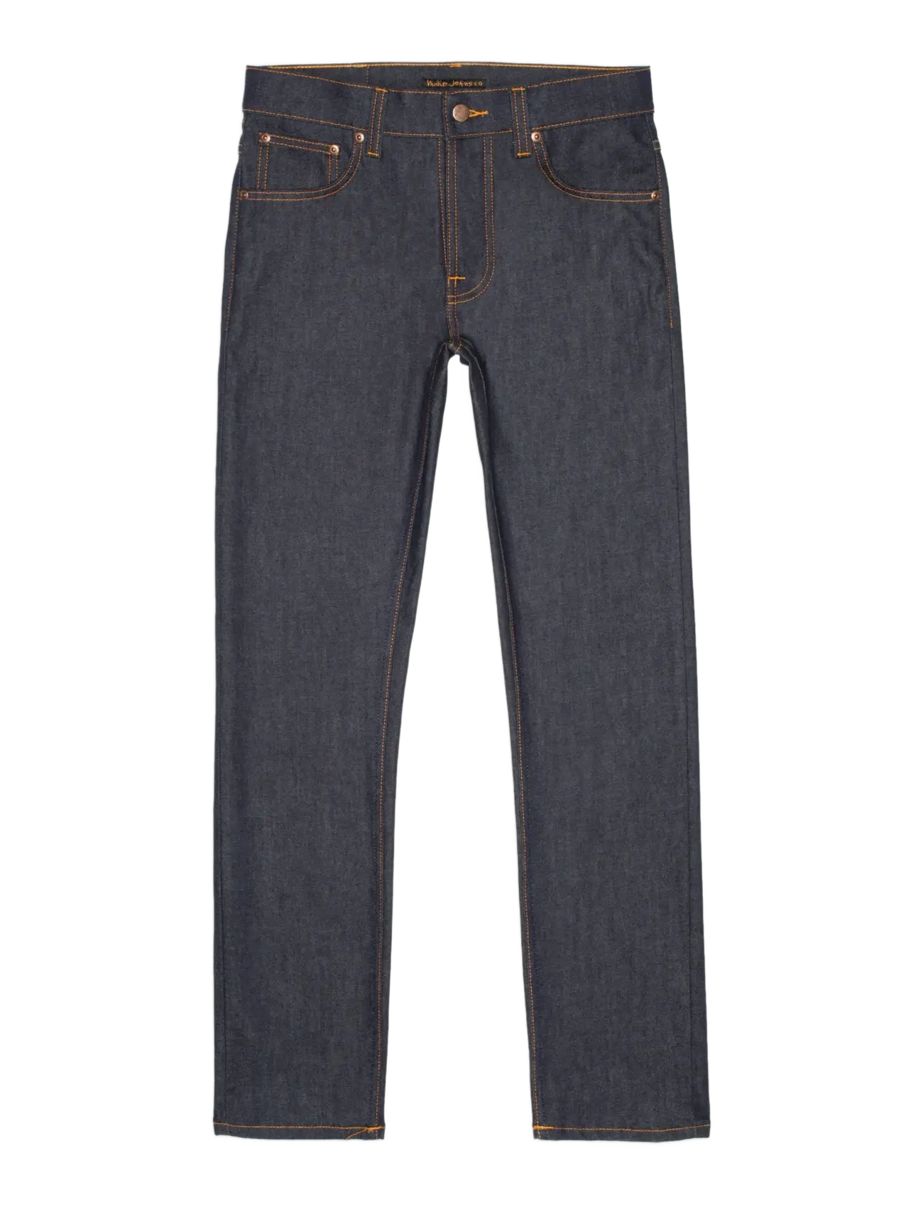 Nudie Jeans Grim Tim Dry Blue 16 Dips, 33 x 34, Jeans, Marineblau - Slim, Männerswear