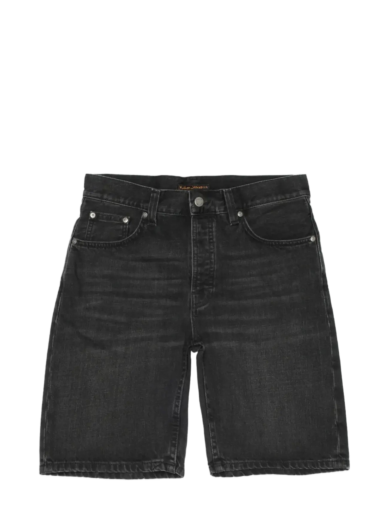 Nudie Jeans Zeb Denim Shorts Night Dune Black - Streetstyle - BLACK / black
