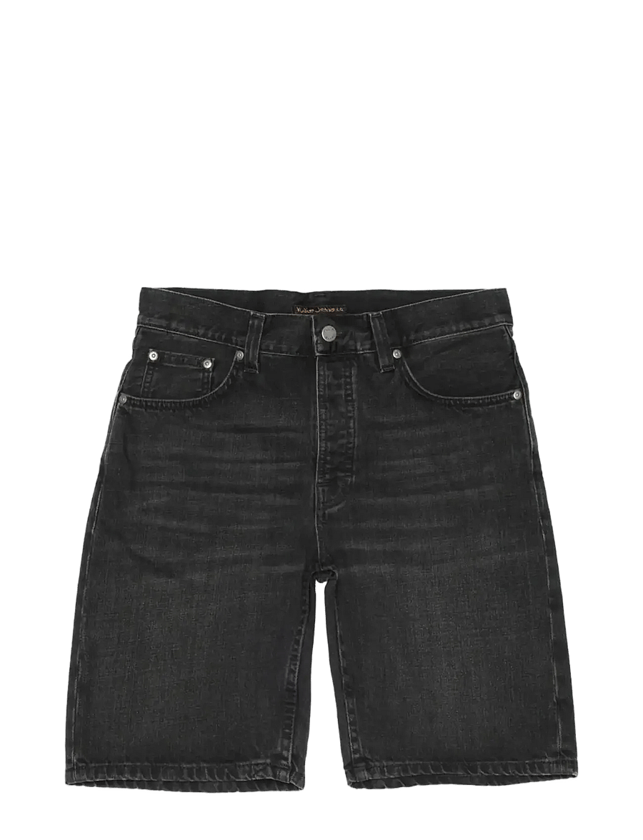 Nudie Jeans - Zeb Denim Shorts Night Dune Black - jorty - black - 0