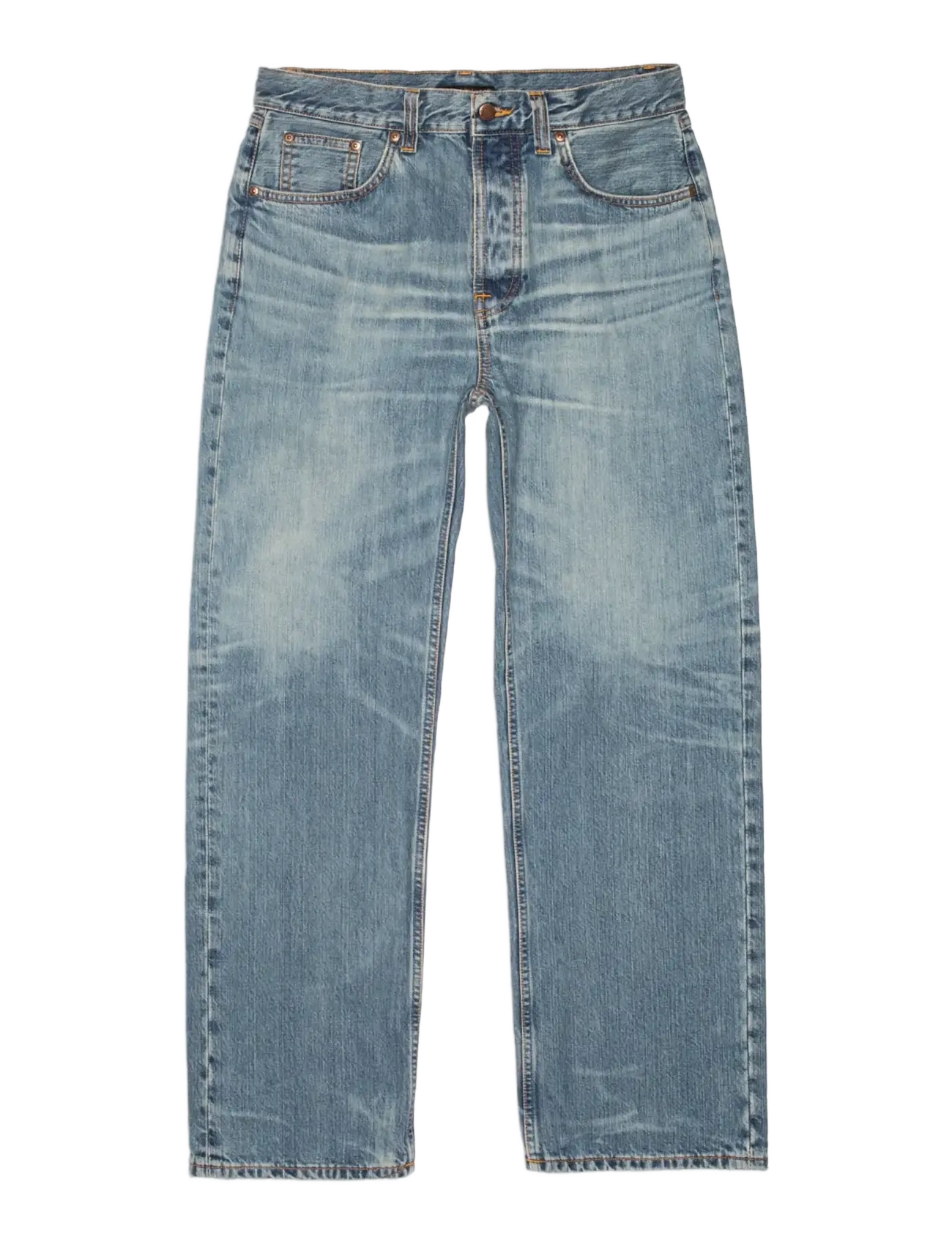 Nudie Jeans Tuff Tony Silver Tracks - Kleidung - SILVER TRACKS / blue
