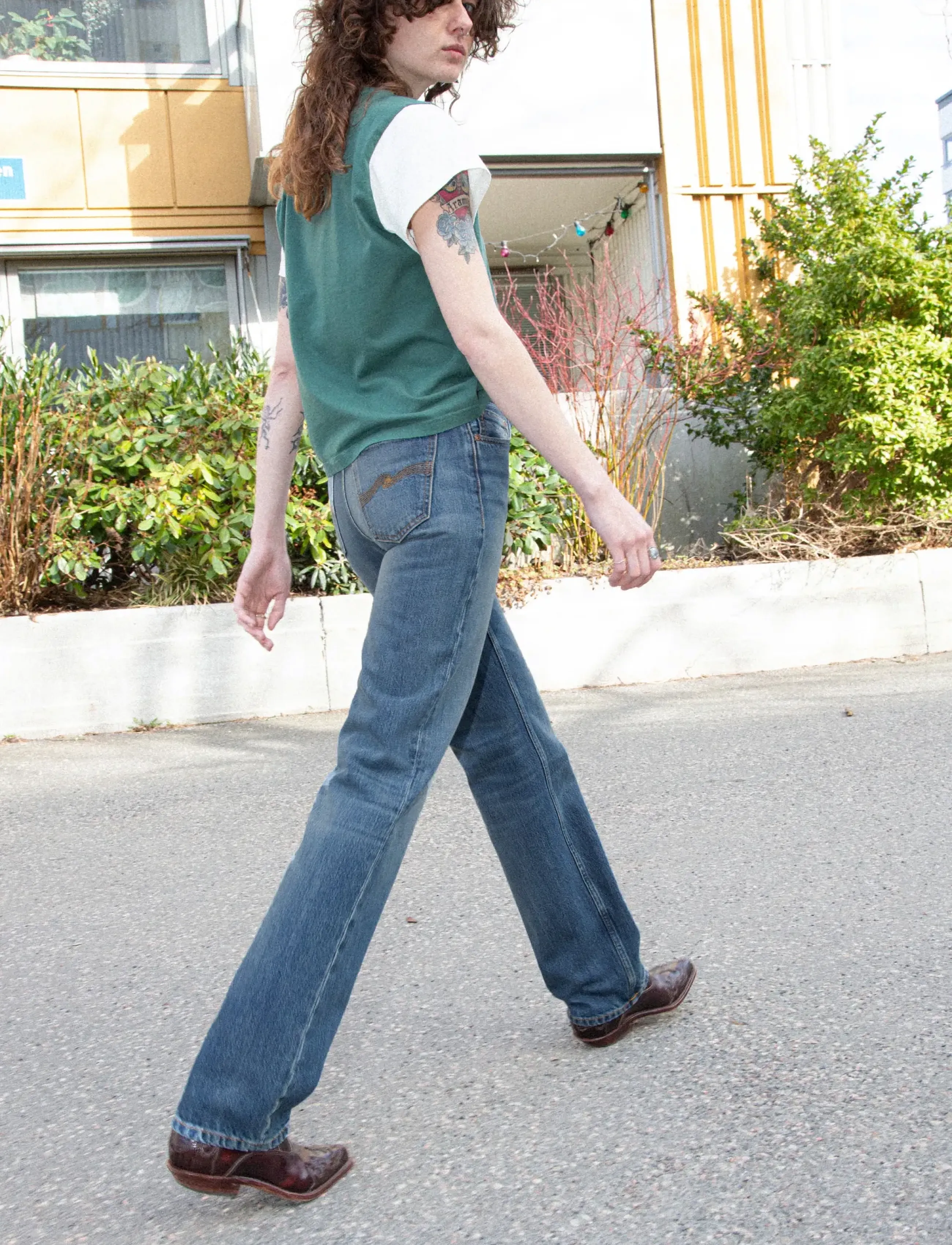 Nudie Jeans - Sharp Charlie Gravel Stone - gravel stone - 4