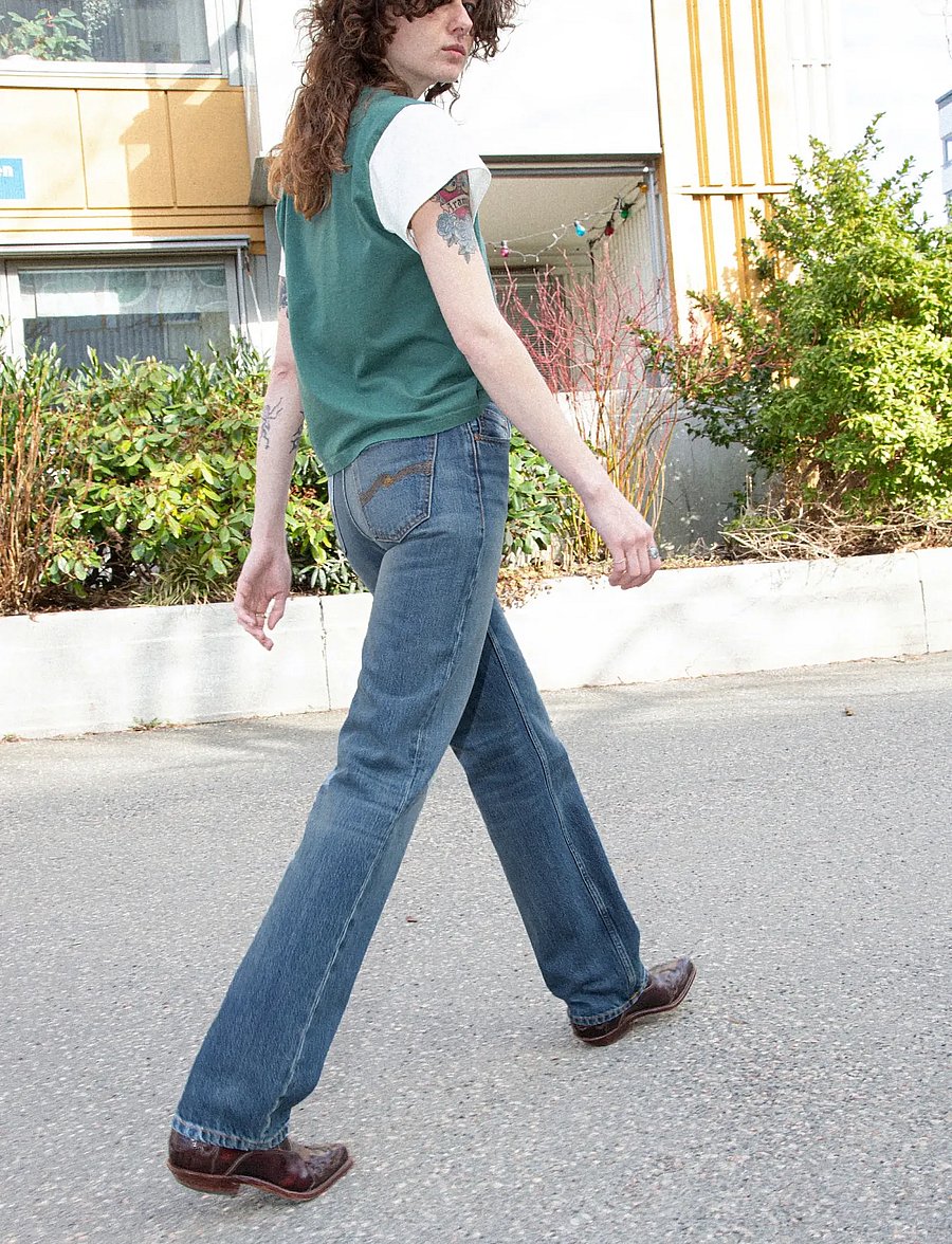 Nudie Jeans - Sharp Charlie Gravel Stone - gravel stone - 4