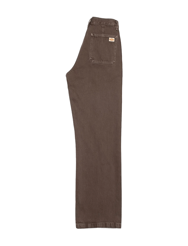 Nudie Jeans - Asta Workwear Pants Brown - raka byxor - brown - 2