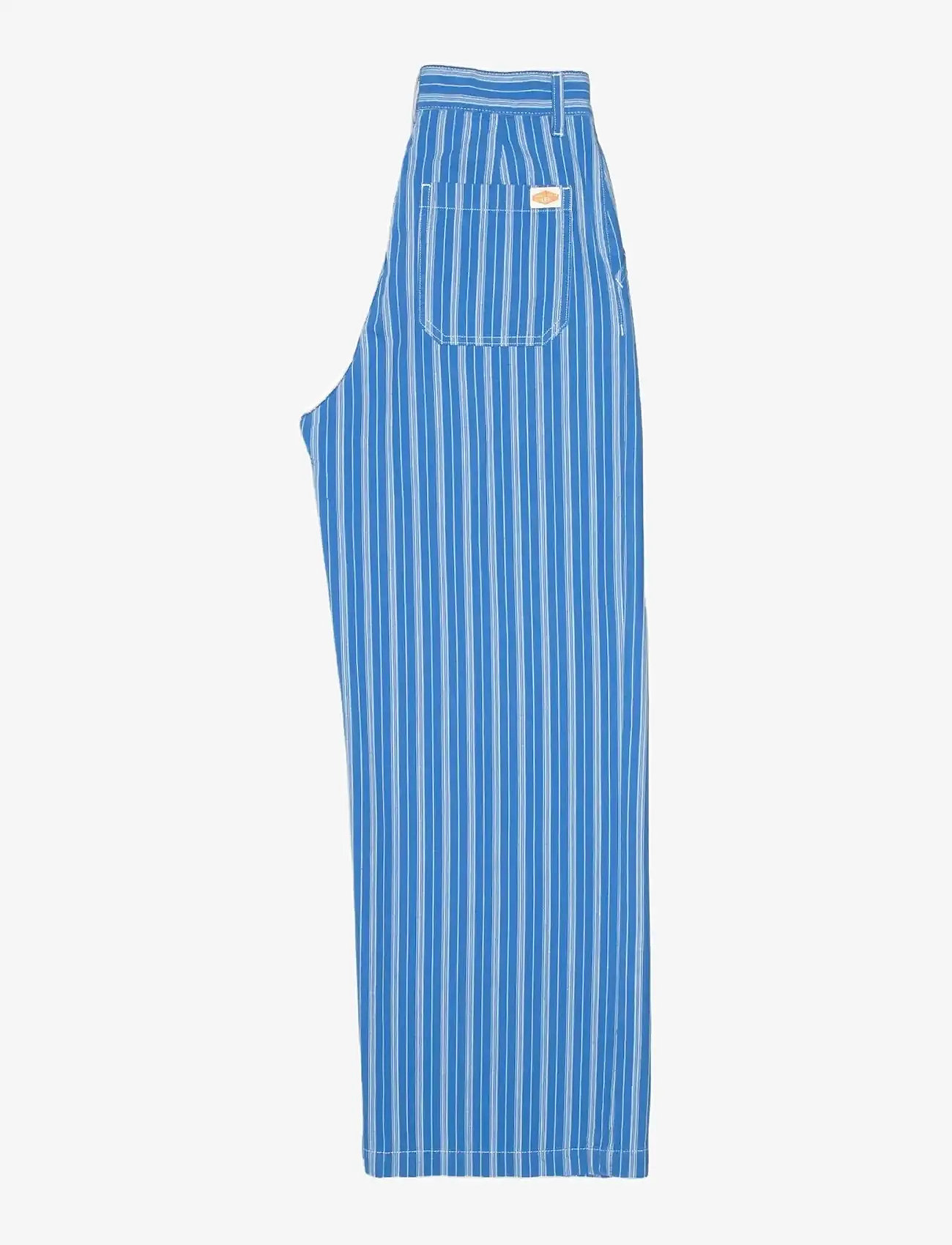 Nudie Jeans - Gullan Pants Striped - bukser med brede ben - blue/offwhite - 2