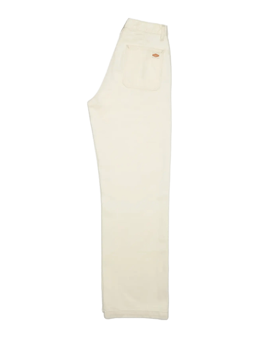 Nudie Jeans - Asta Workwear Pants Ivory - brede jeans - ivory - 1