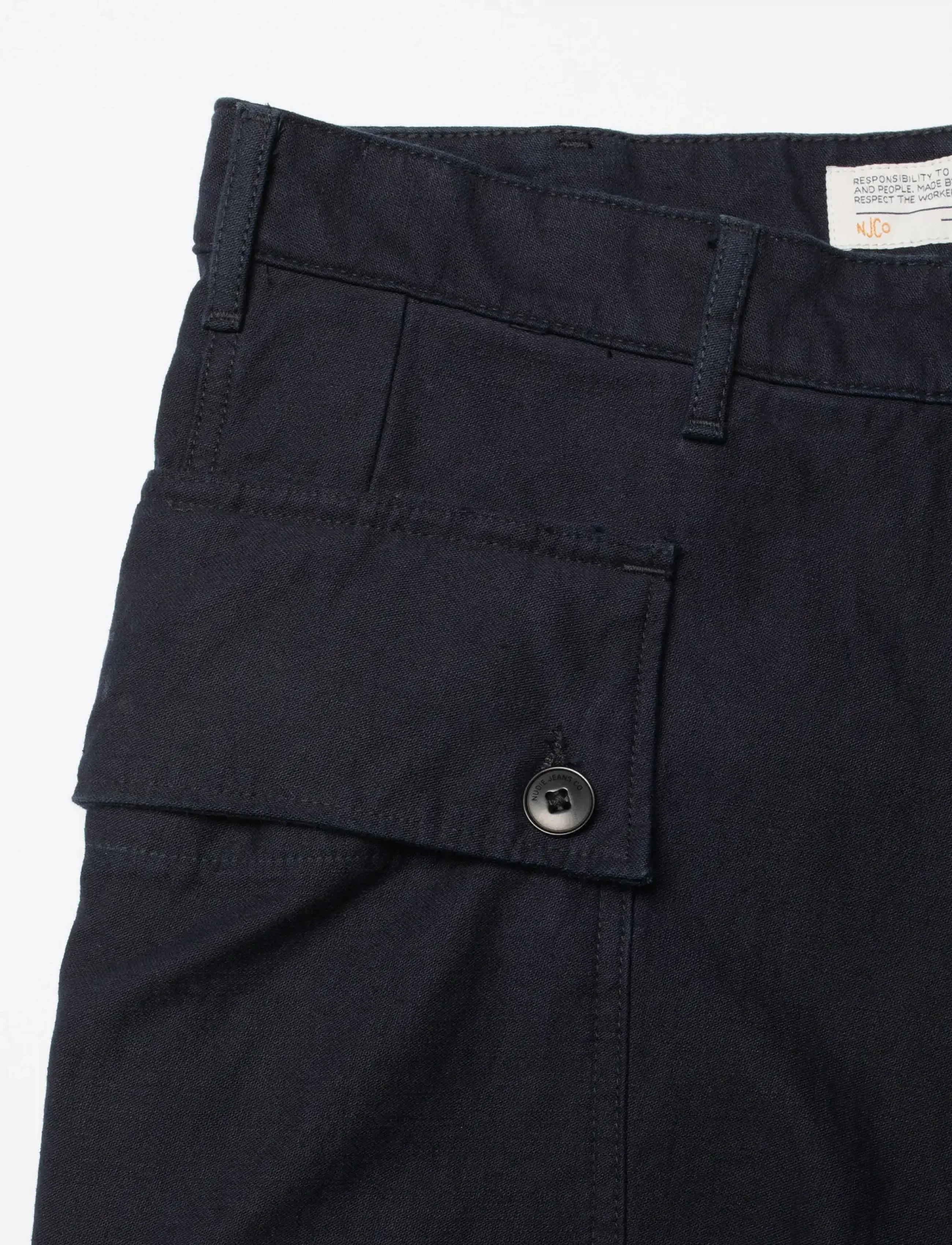 Nudie Jeans - Loud Larry Pants Back Sateen - back sateen - 3