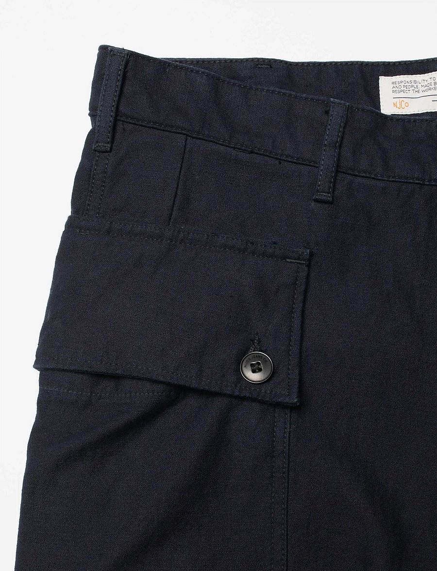 Nudie Jeans - Loud Larry Pants Back Sateen - back sateen - 3