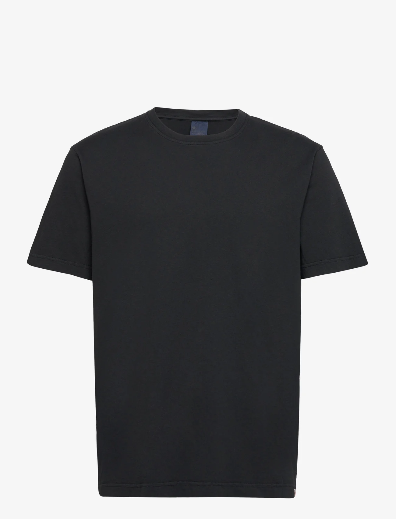Nudie Jeans - Uno Everyday Tee Black - kortärmade t-shirts - black - 1