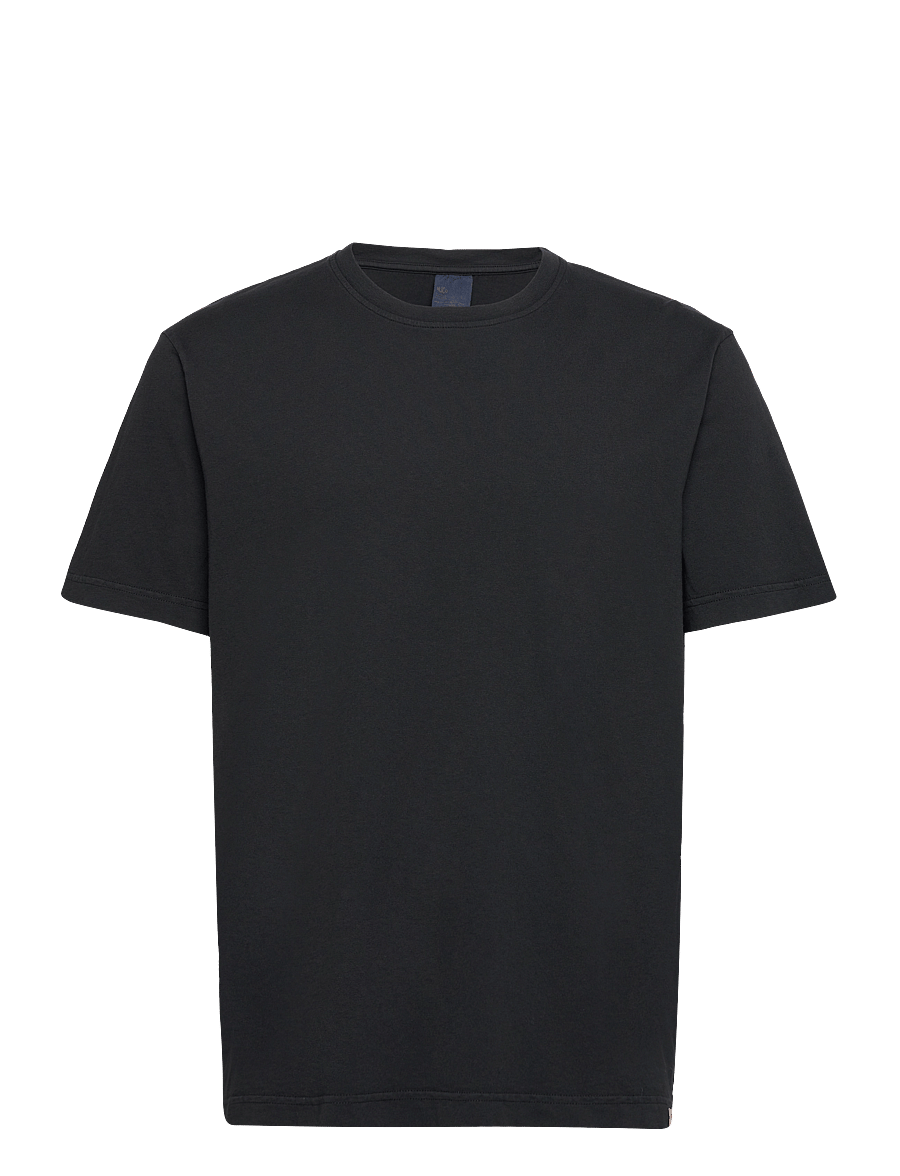 Nudie Jeans - Uno Everyday Tee Chalk White - kortärmade t-shirts - black - 1