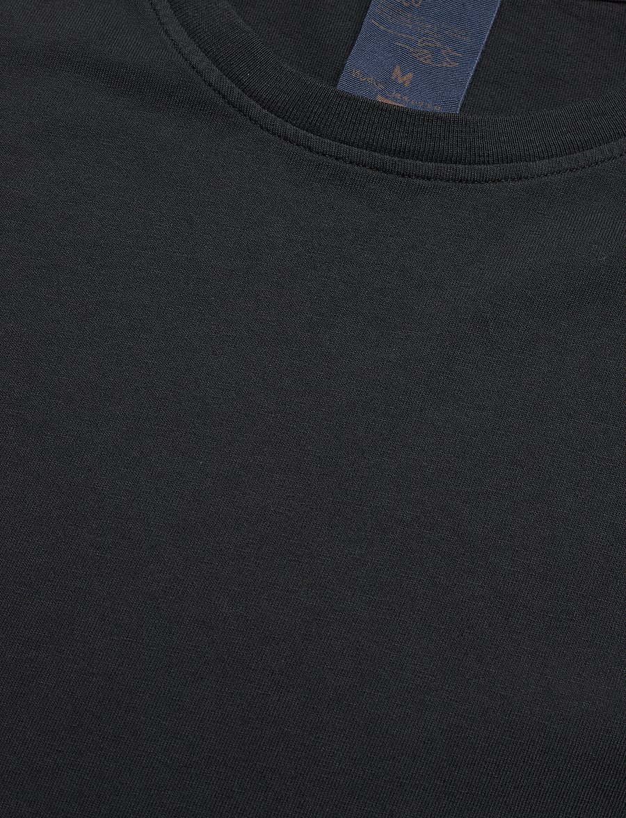 Nudie Jeans - Uno Everyday Tee Chalk White - kortärmade t-shirts - black - 5