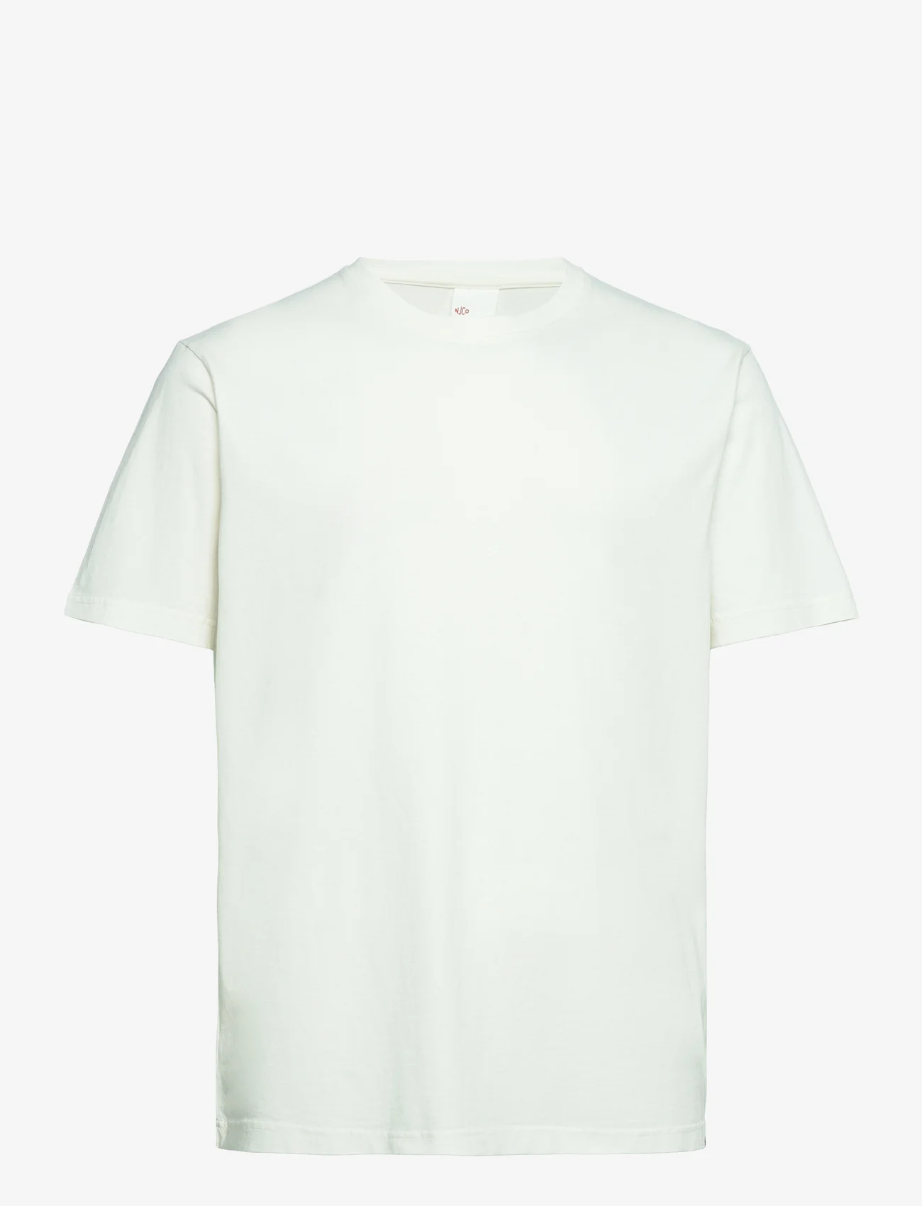 Nudie Jeans - Uno Everyday Tee Black - kortærmede t-shirts - chalk white - 0
