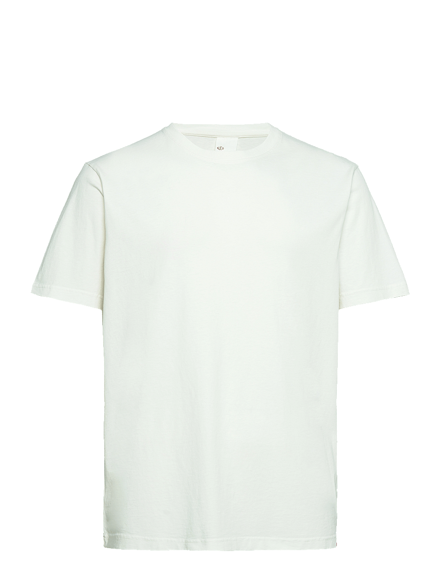 Nudie Jeans - Uno Everyday Tee Chalk White - t-shirts - chalk white - 1