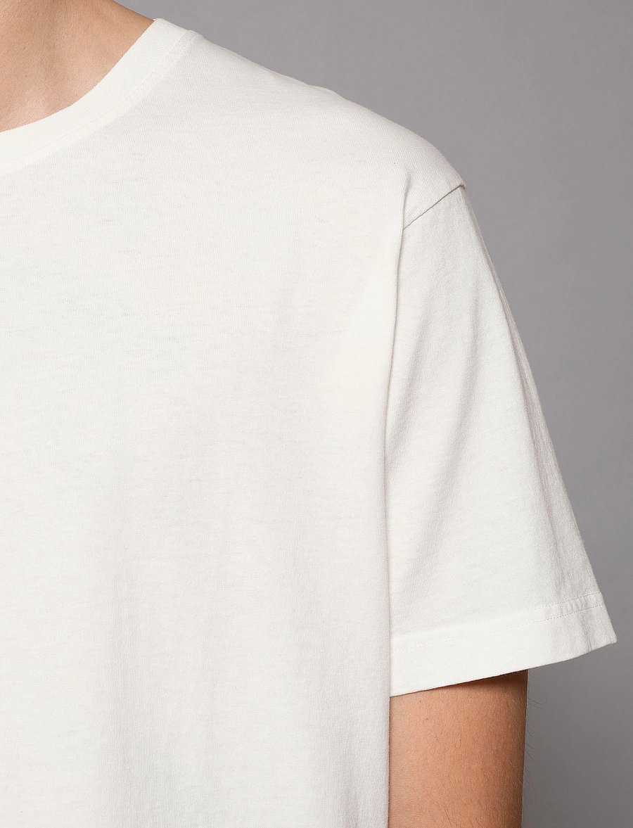 Nudie Jeans - Uno Everyday Tee Chalk White - t-shirts - chalk white - 4