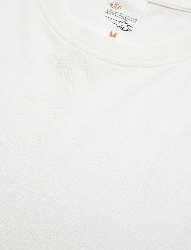 Nudie Jeans - Uno Everyday Tee Chalk White - t-shirts - chalk white - 5