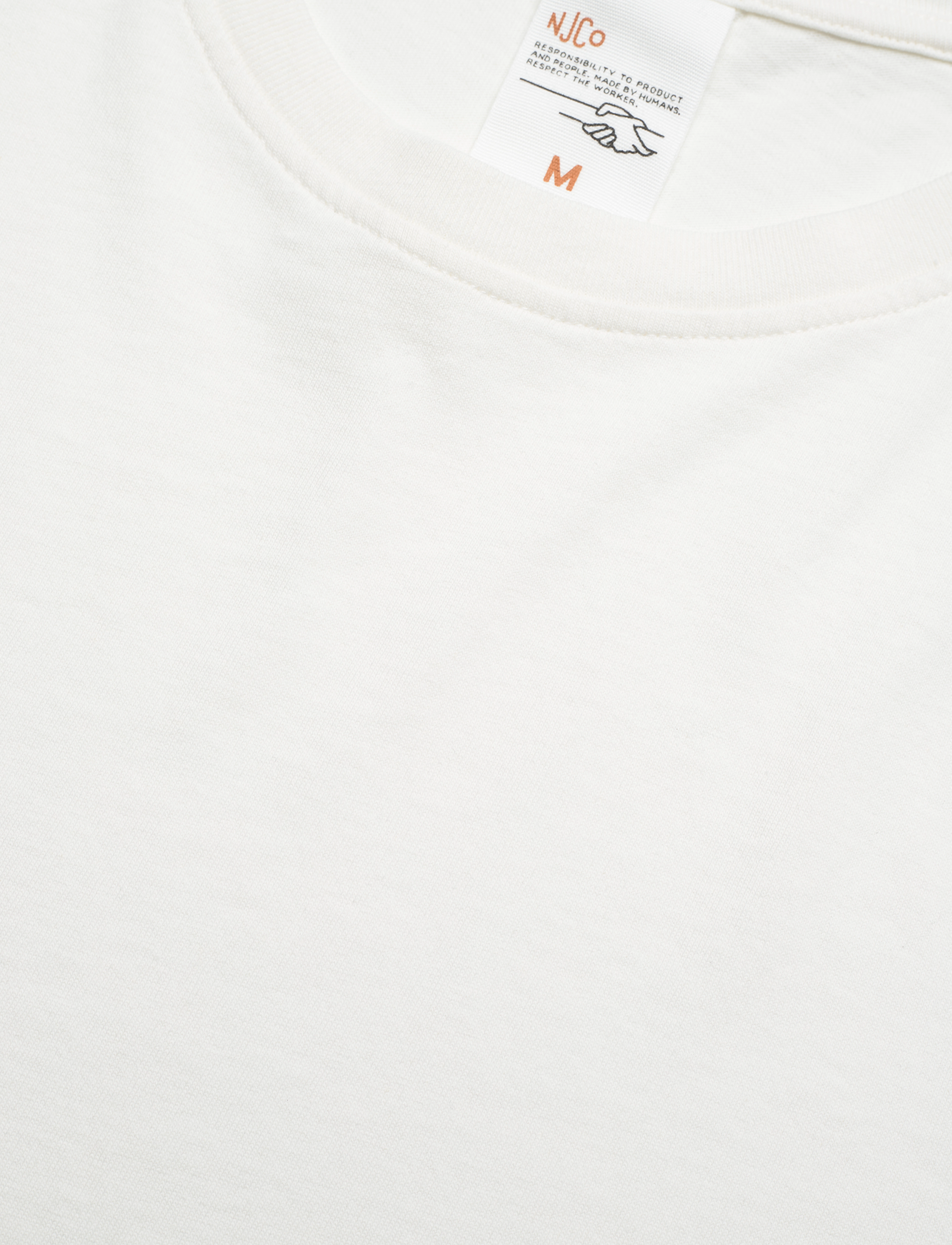Nudie Jeans - Uno Everyday Tee Chalk White - t-shirts - chalk white - 5