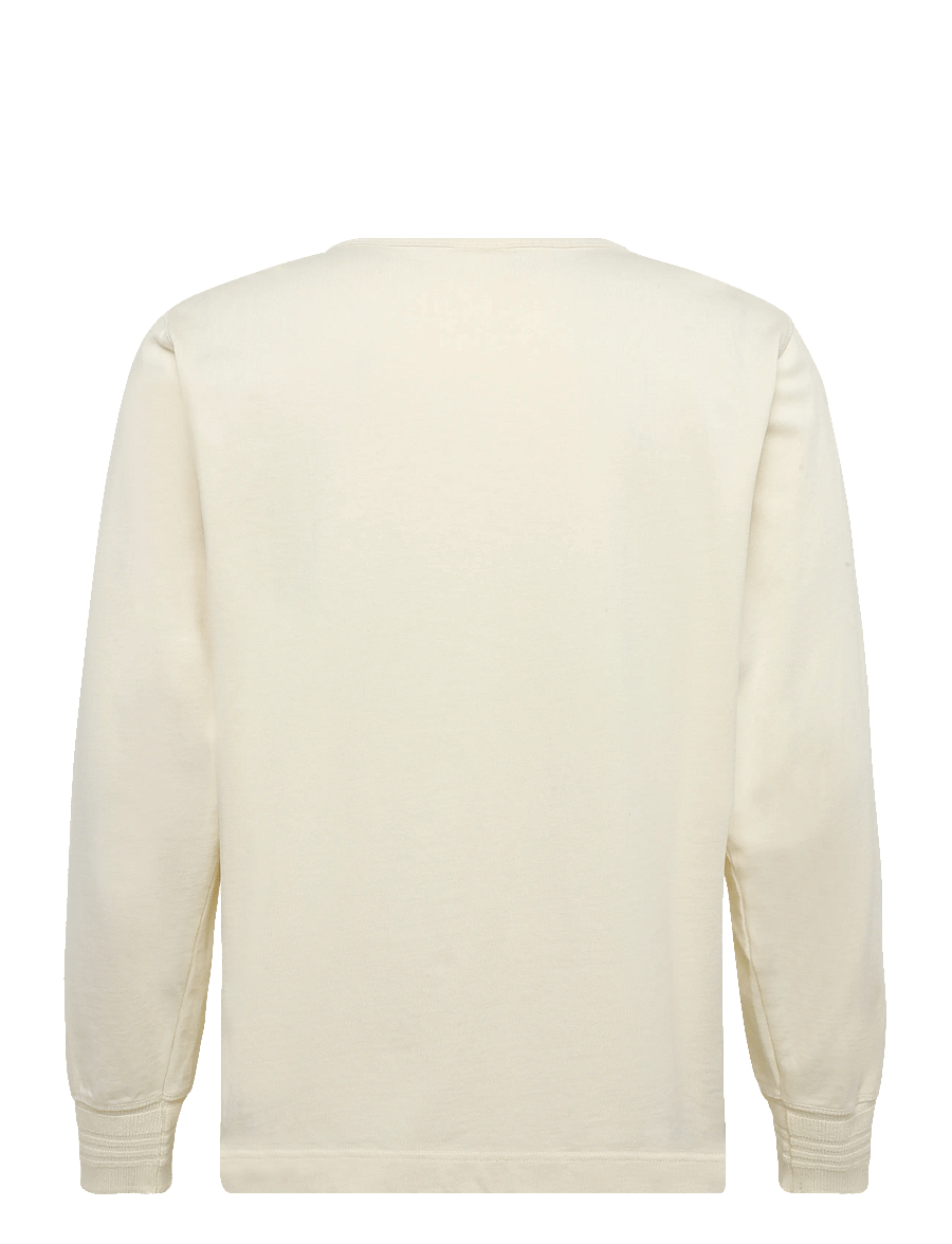 Nudie Jeans - LS Henley Ecru - långärmade t-shirts - ecru - 2