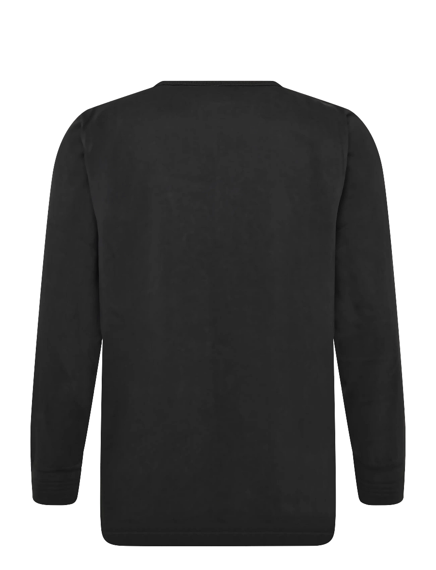 Nudie Jeans - LS Henley Washed Antracite - långärmade t-shirts - antracite - 2