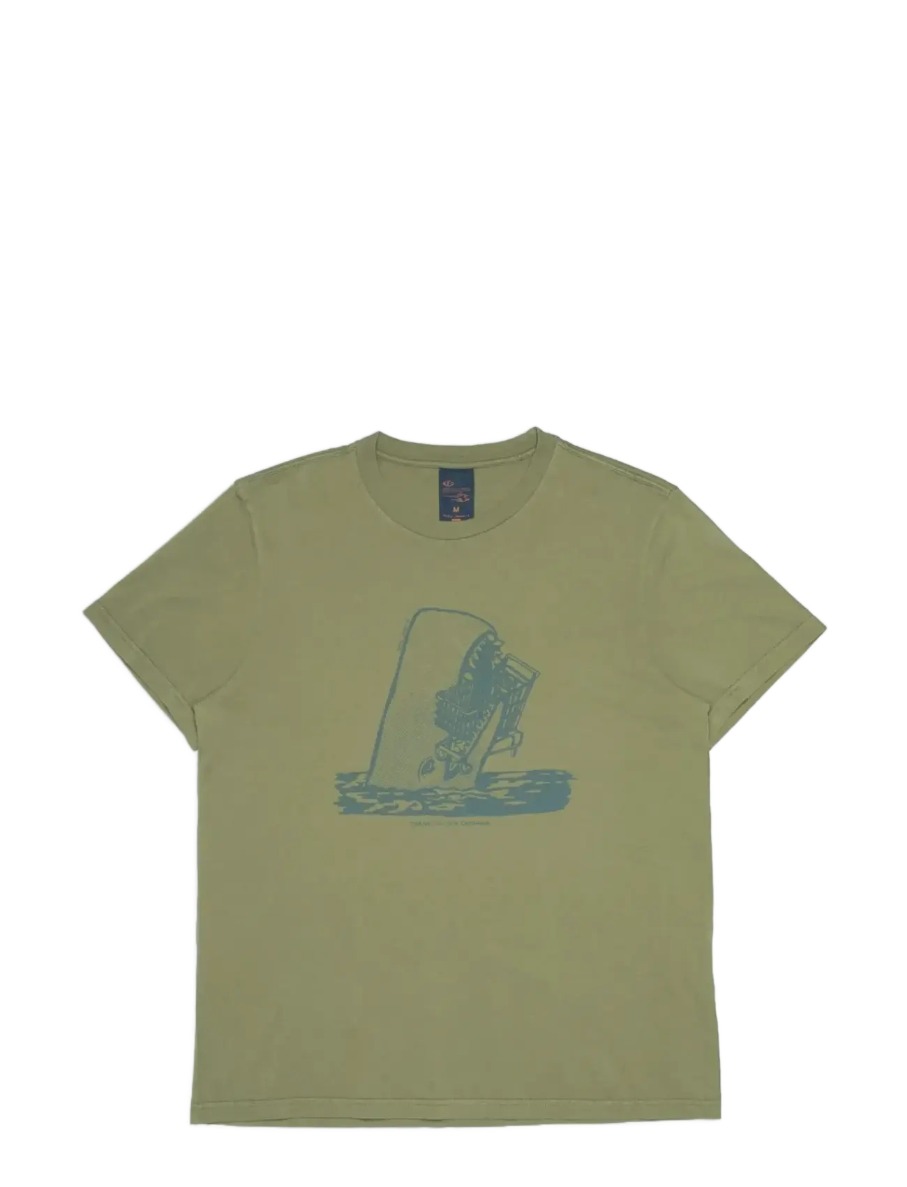 NUDIE JEANS Roy Shop-Chop T-Shirt Grün Khaki -XL - Herren