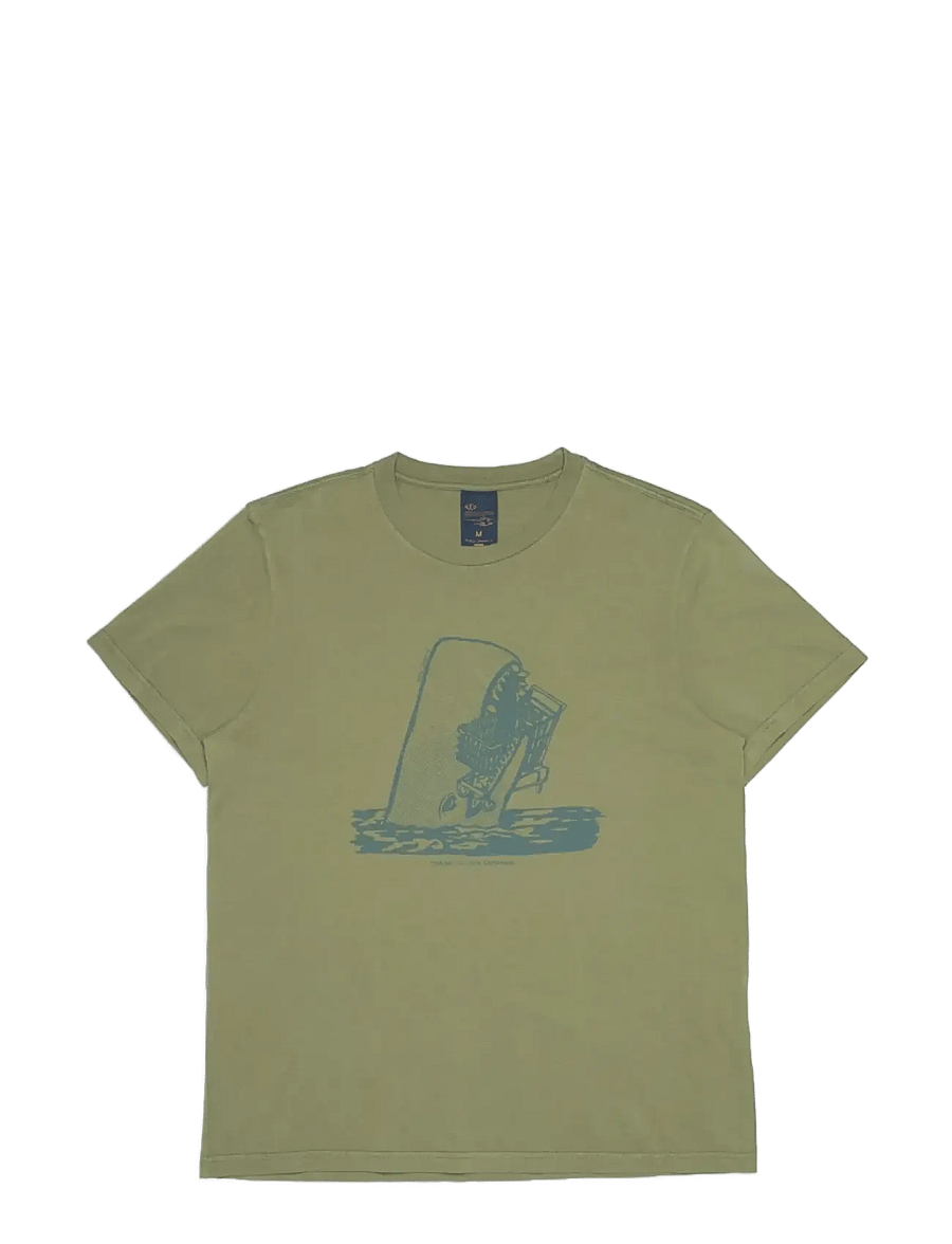Nudie Jeans - Roy Shop-Chop T-Shirt Green - t-shirts à manches courtes - green - 0