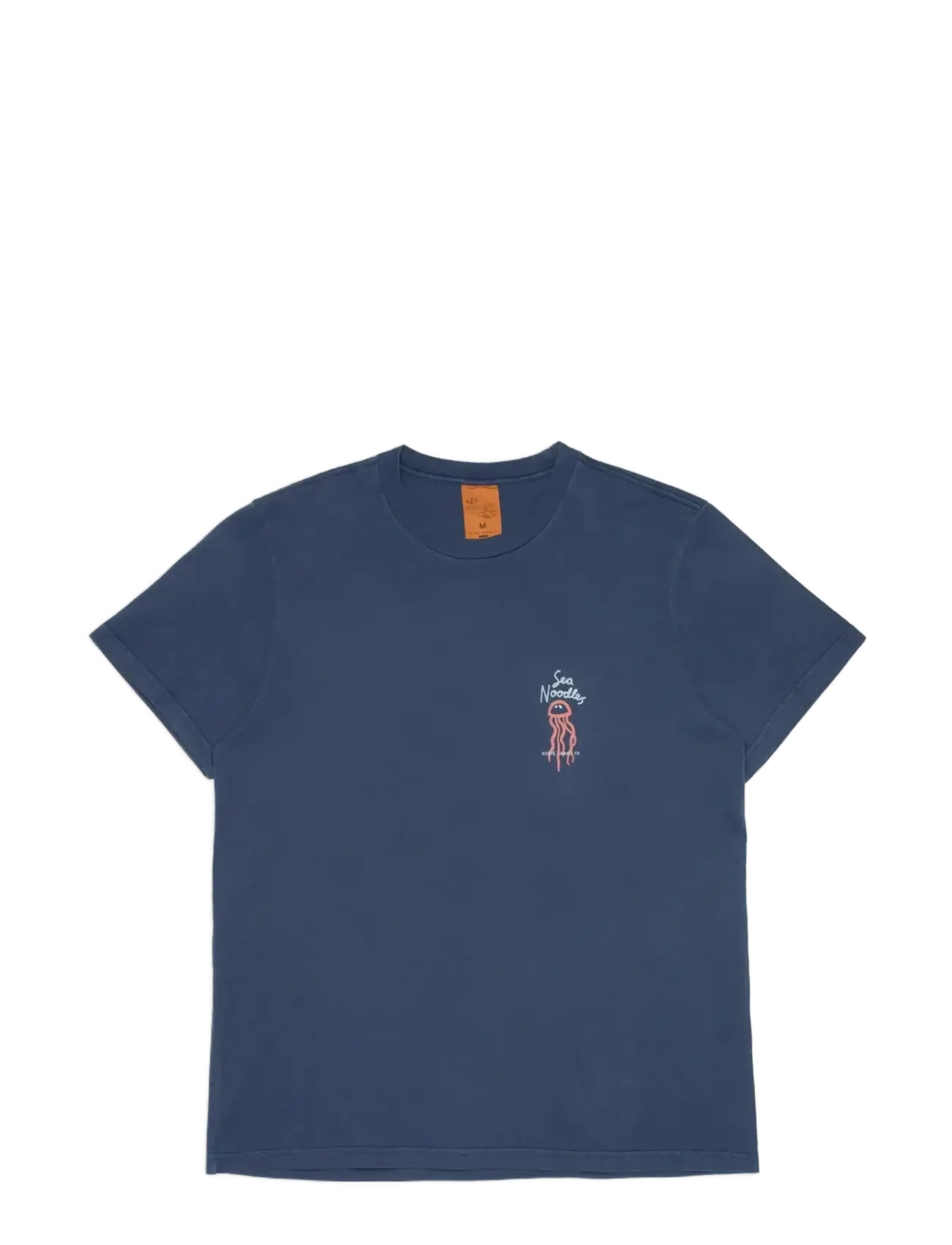 Nudie Jeans Roy Sea Noodles T-Shirt Dark Blue - T-Shirts - DARK BLUE / blue