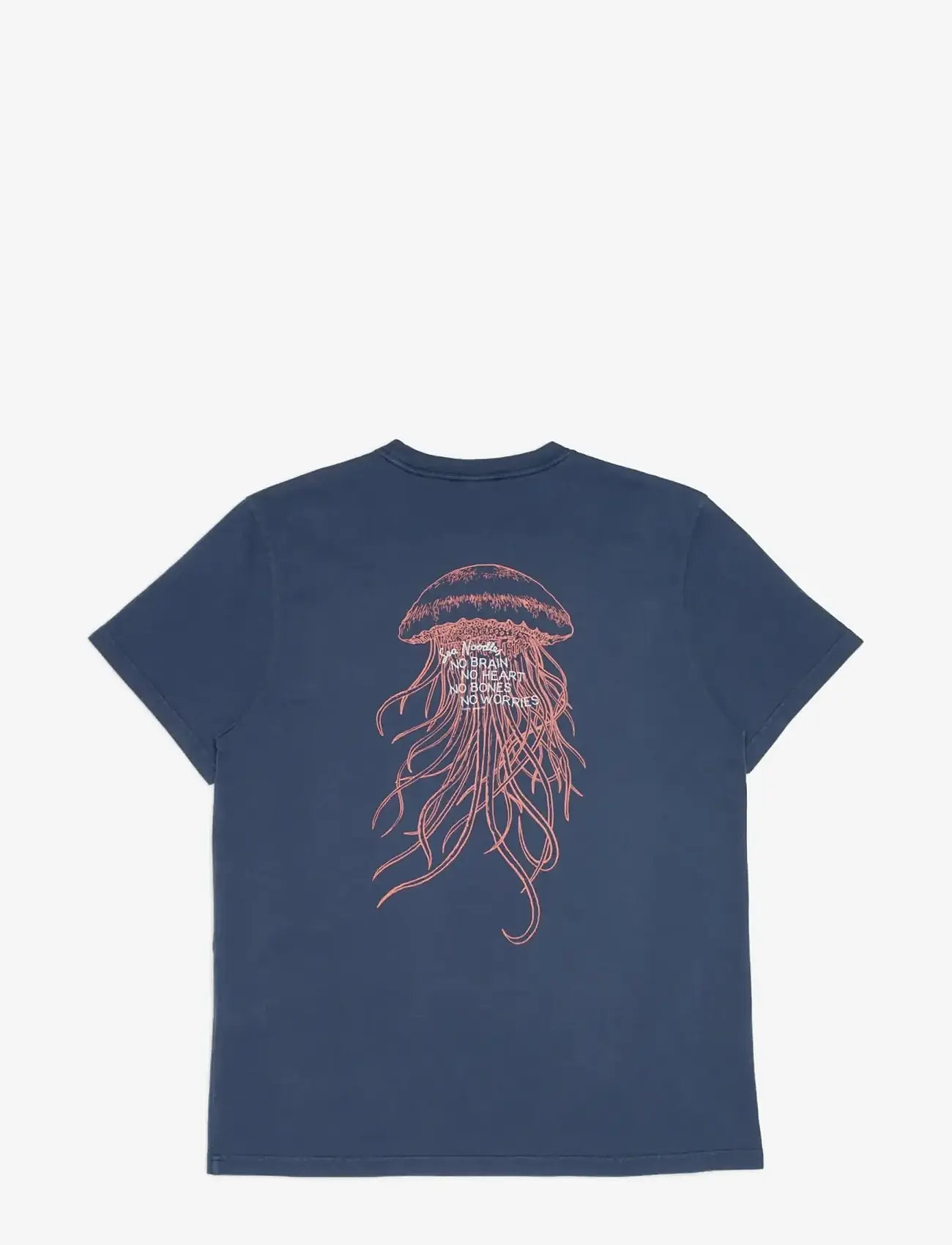 Nudie Jeans - Roy Sea Noodles T-Shirt Dark Blue - lühikeste varrukatega t-särgid - dark blue - 2