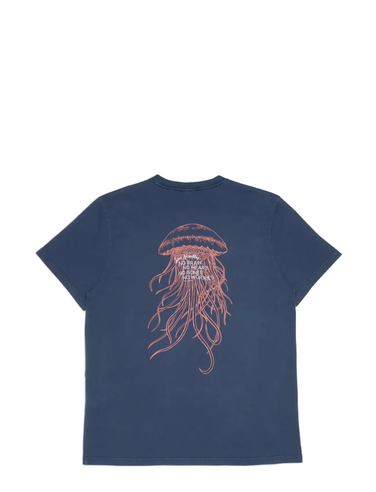 Nudie Jeans - Roy Sea Noodles T-Shirt Dark Blue - t-shirts à manches courtes - dark blue - 2